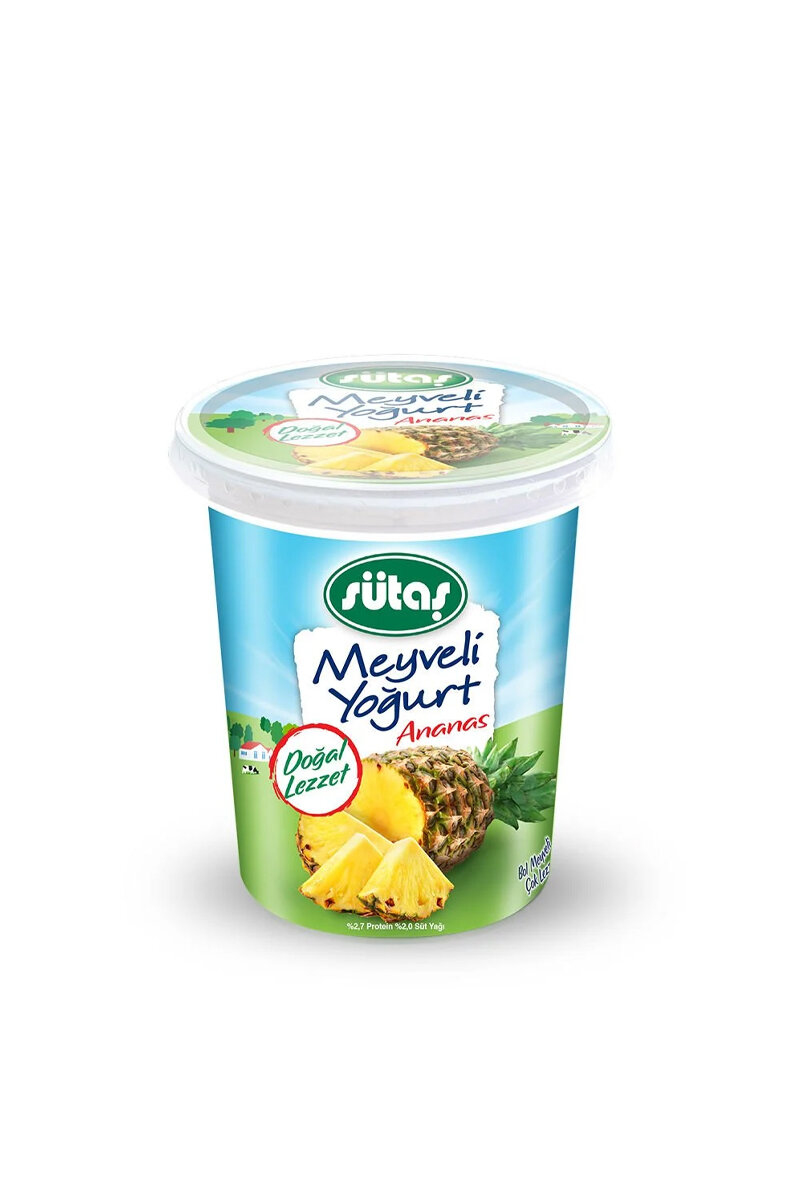 Sütaş Meyveli Yoğurt 500 G Ananaslı