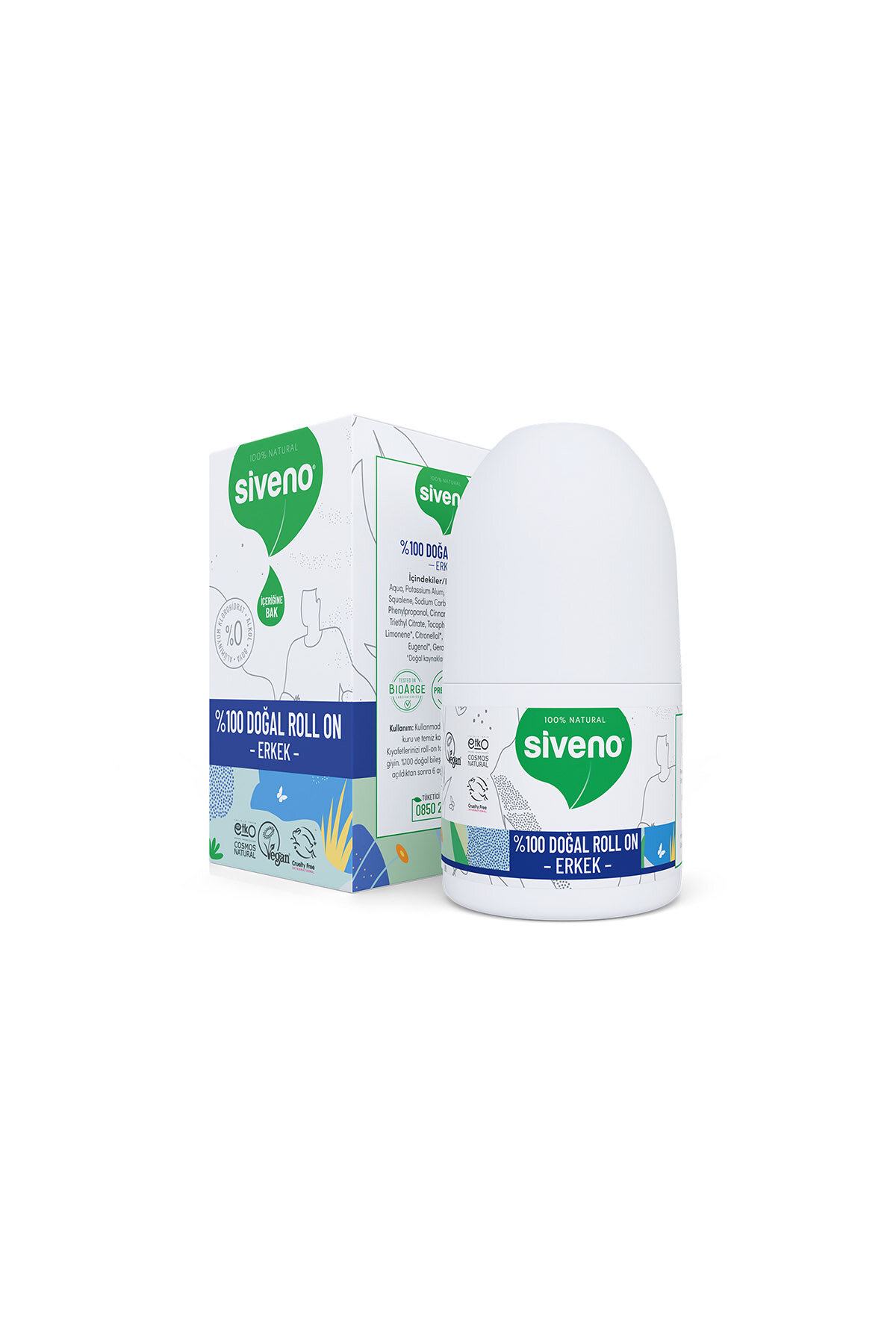 Siveno Doğal Roll on Erkek 50 ml