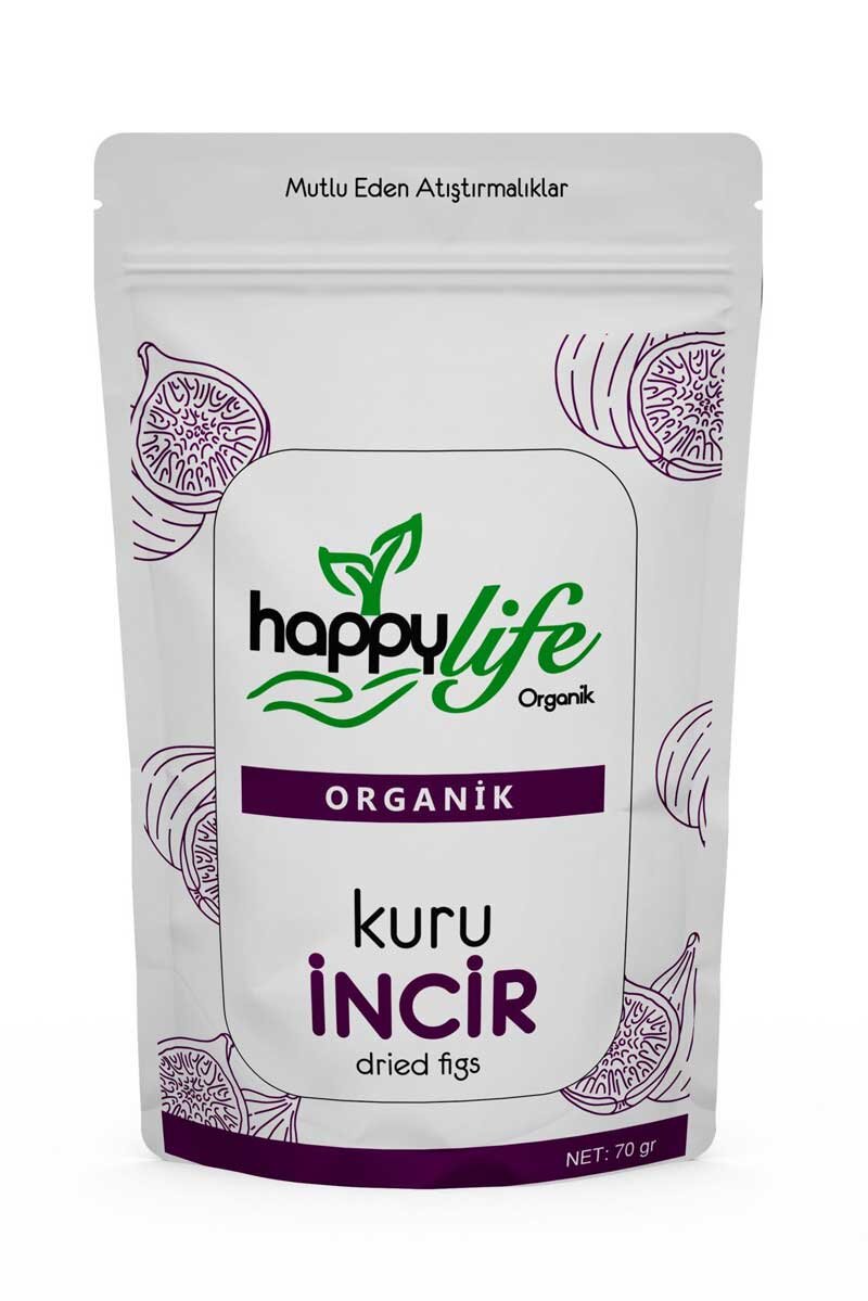 Happylife Organik Kuru İncir 70 g