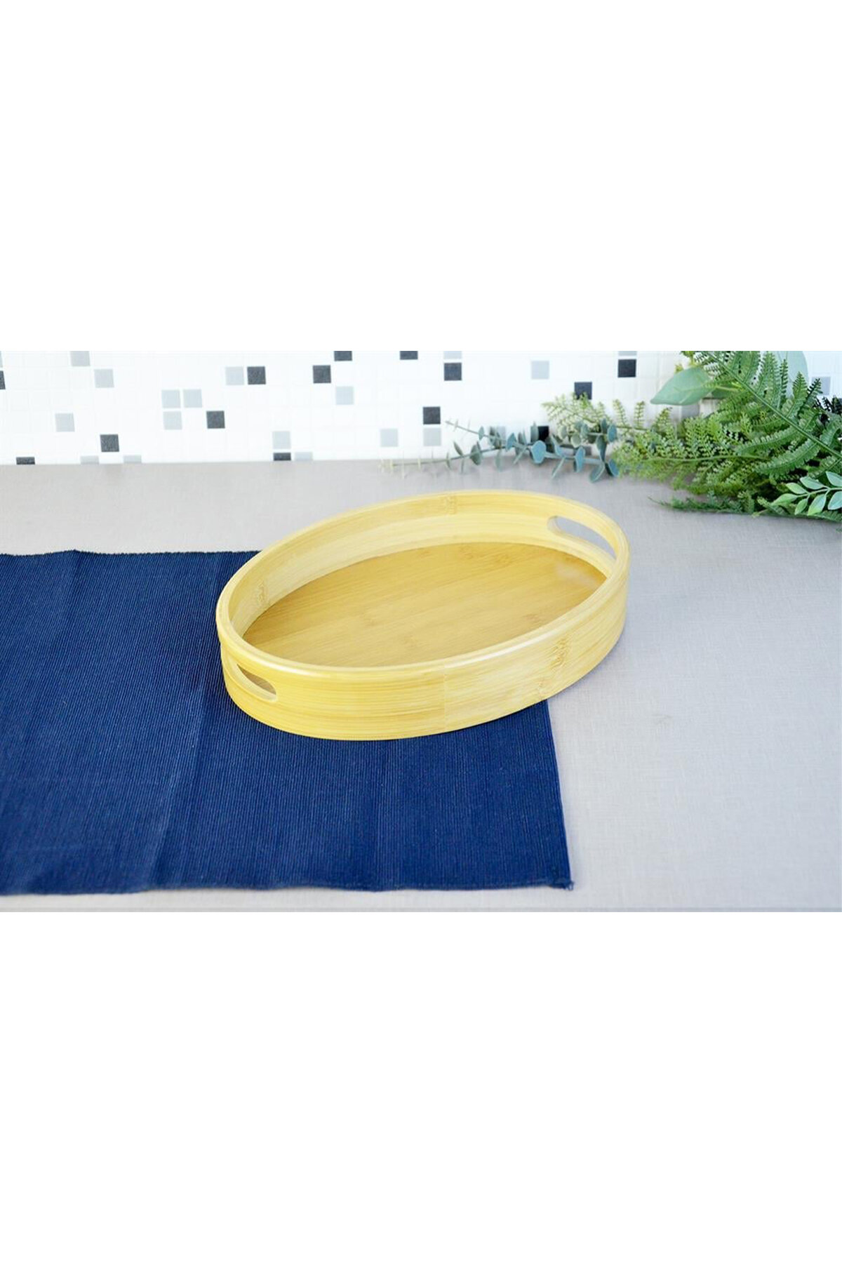 Paçi Bambu Oval Derin Tepsi 29x20 cm