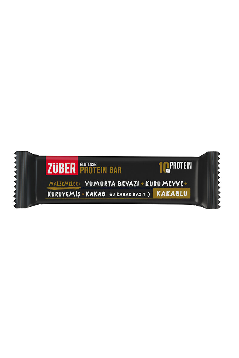 Züber Kakaolu Glutensiz Protein Bar 40 G