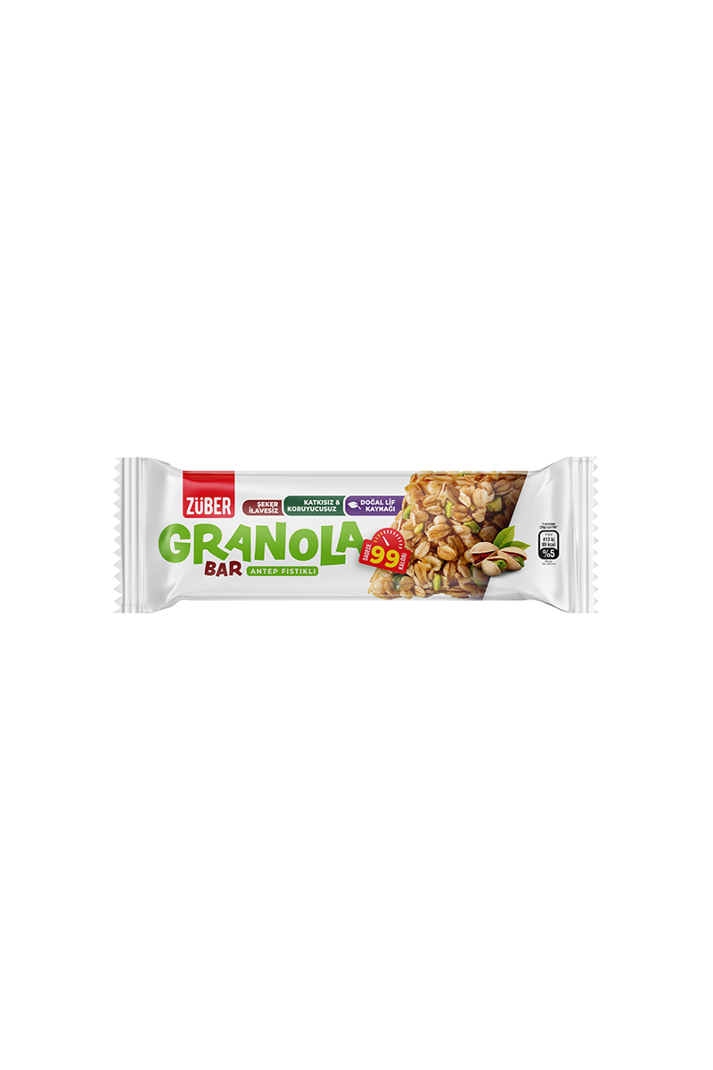 Züber Granola Bar Antep Fıstıklı 25 G Züber