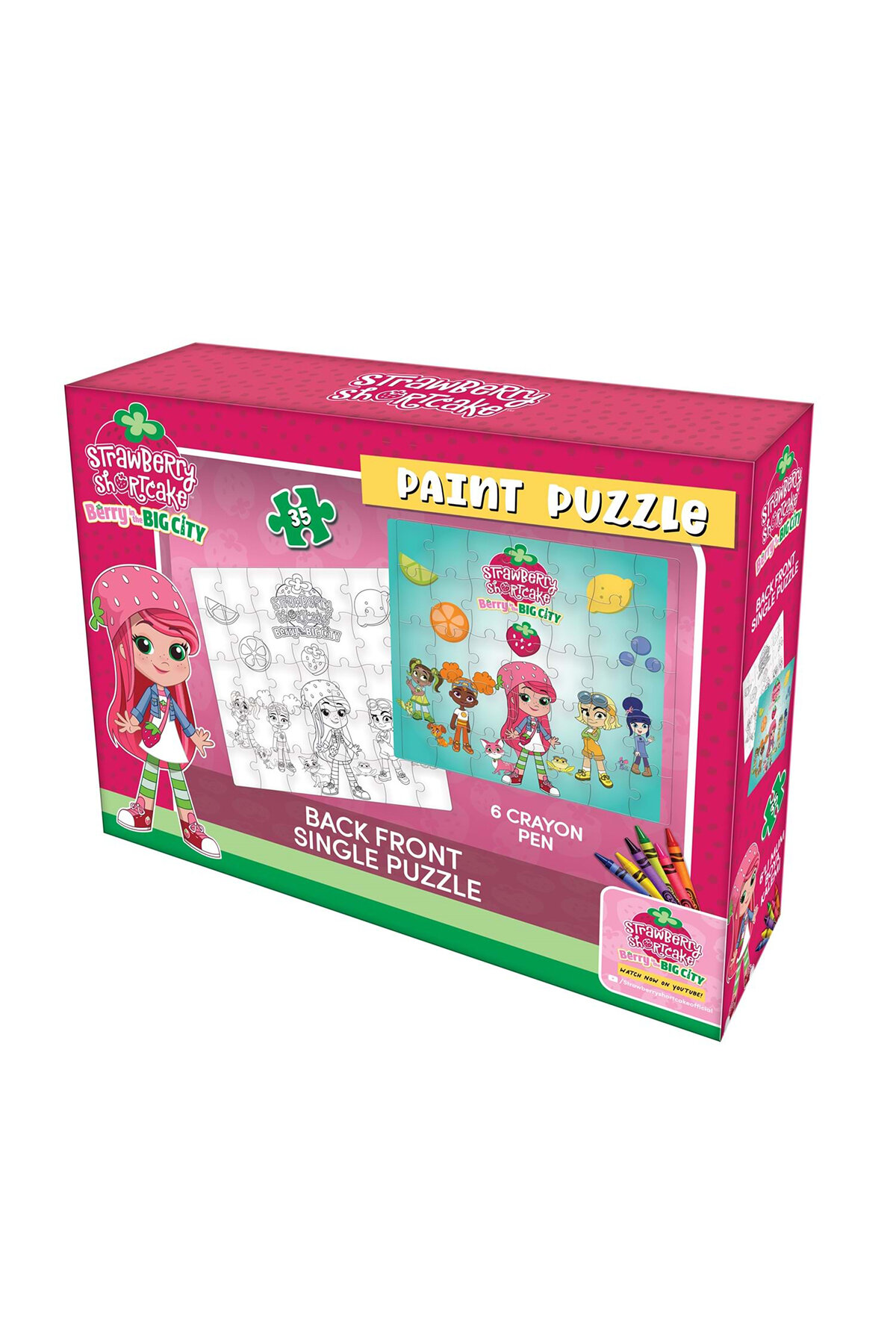 Çilek Kız Boyamalı Puzzle