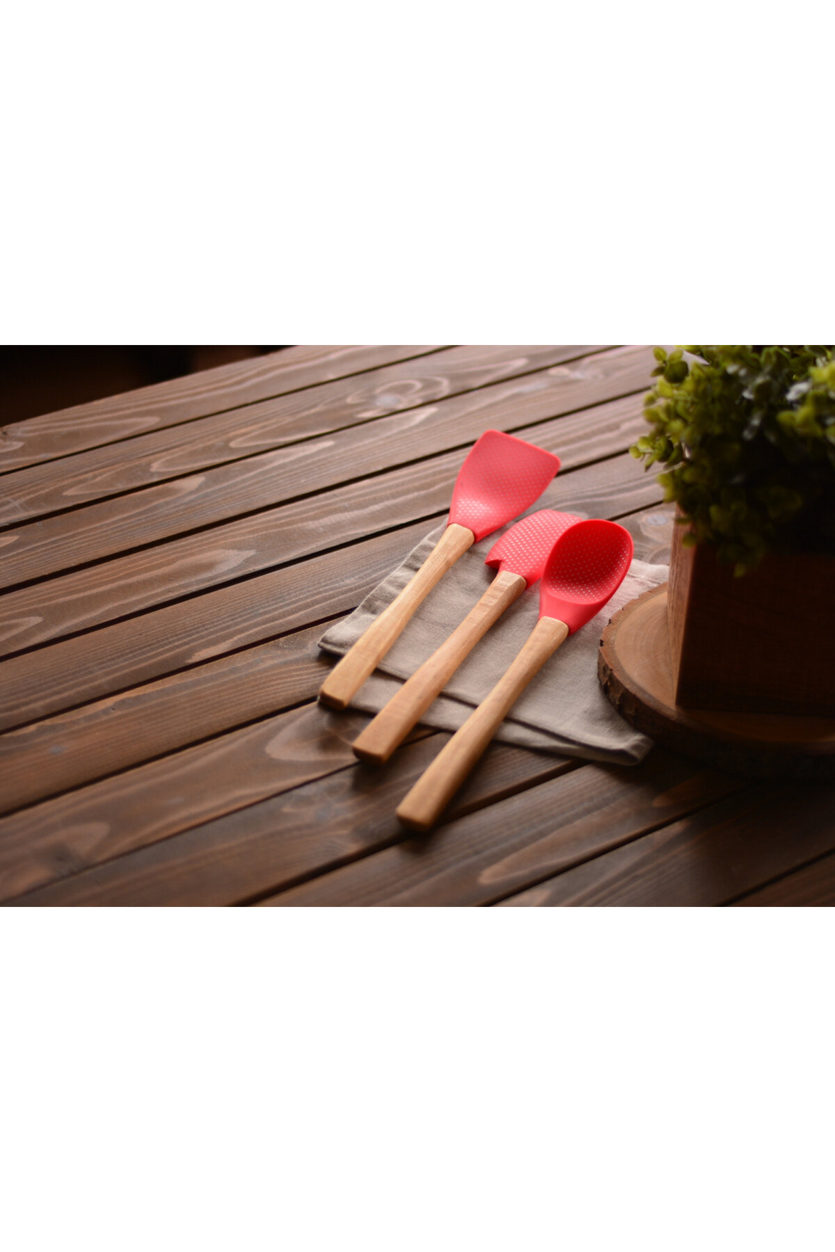 Bambum Bolly Spatula Seti Büyük 3'lü