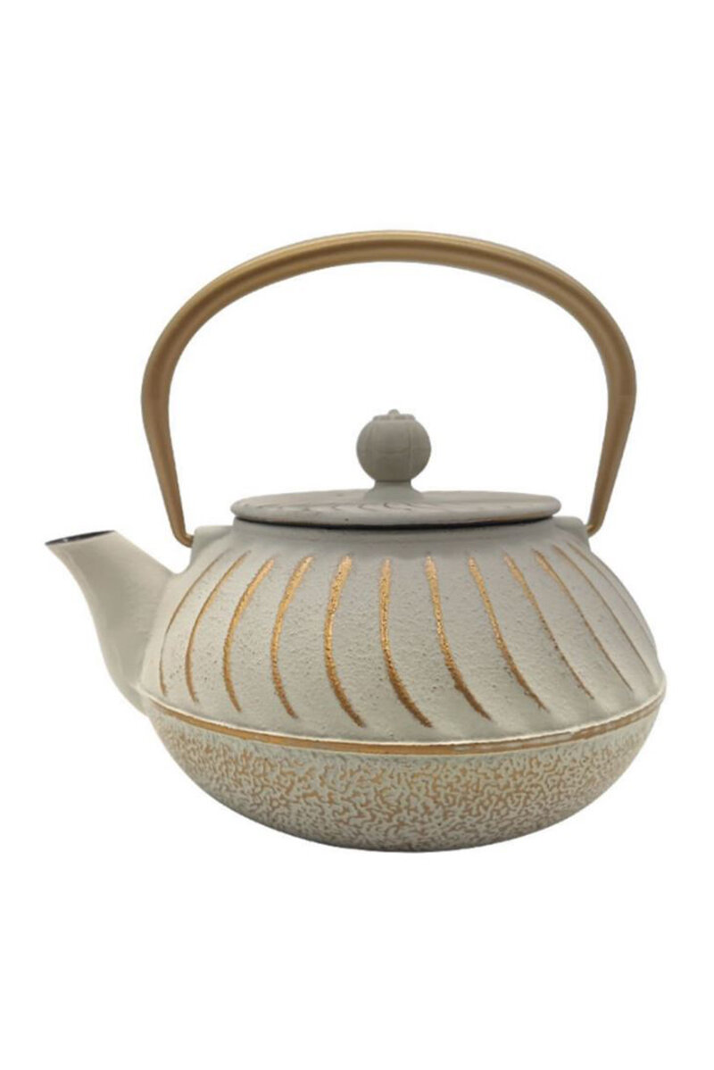 Bambum Linden Döküm Demlik 750ML Beyaz T3456