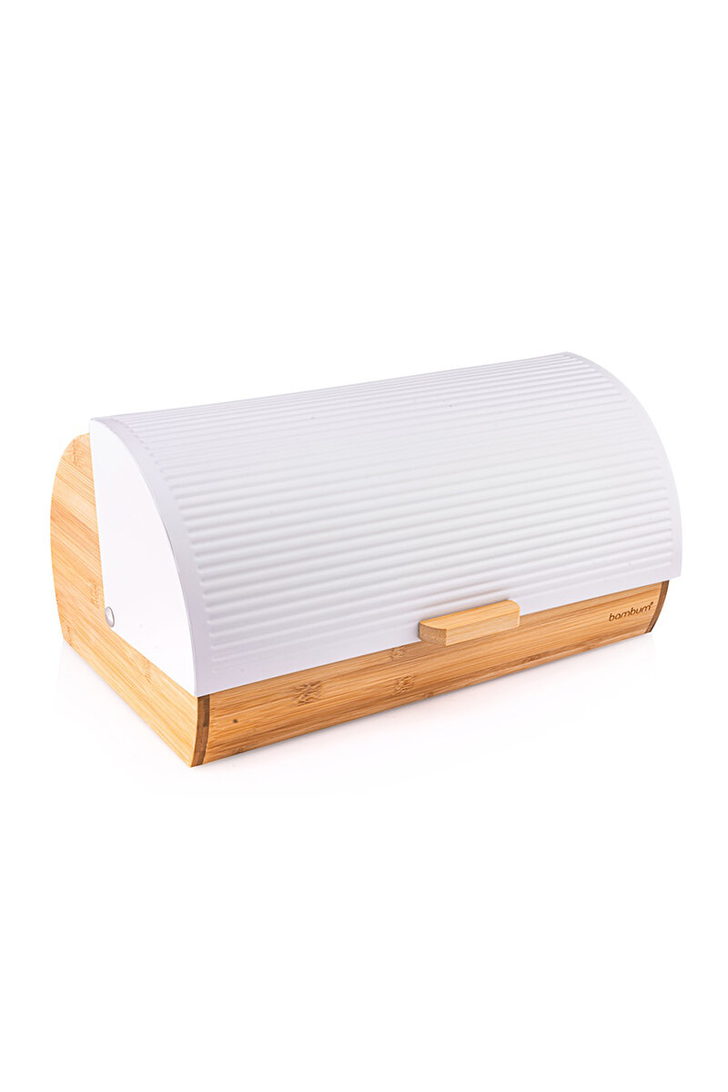 Bambum Renzo Beyaz Ekmek Saklama Kabı