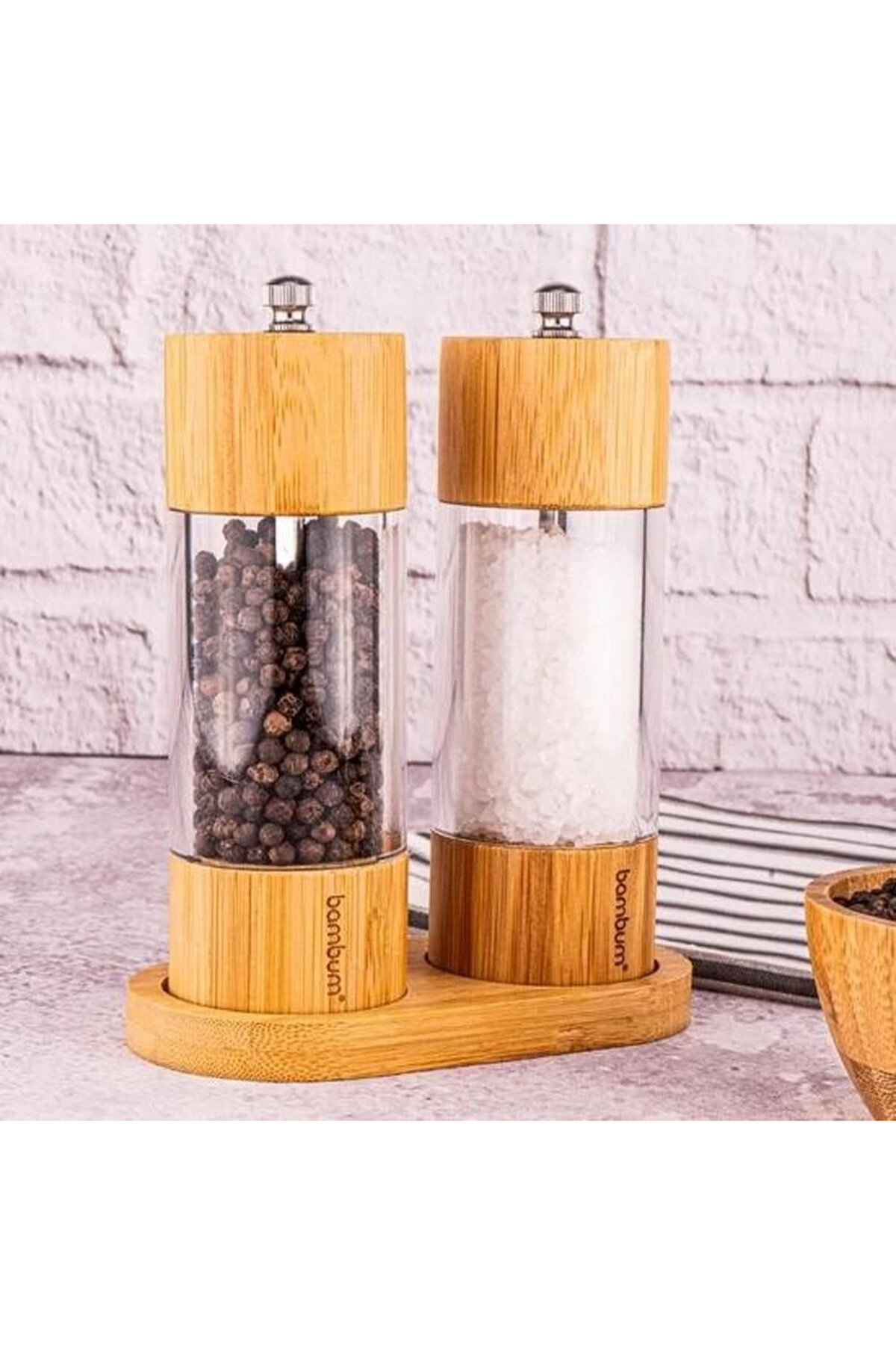 Bambum Pepper Tuz Karabiber Öğütücü Set 2'li