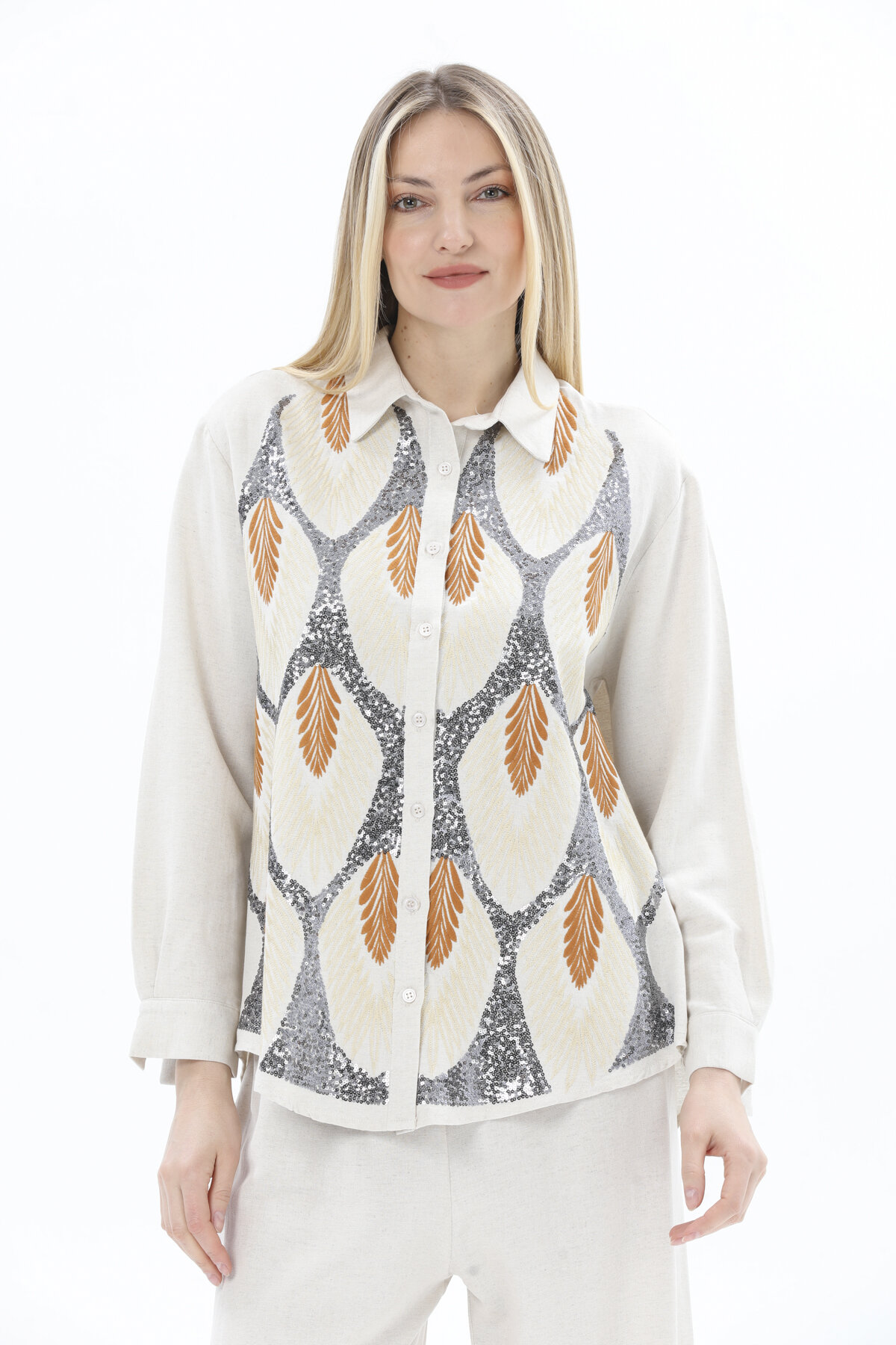 Robin Kadın Gömlek Pantolon Takım M36791