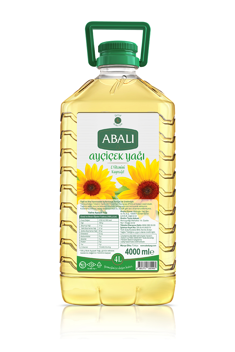 Abalı Ayçiçek Yağı 4 l Pet