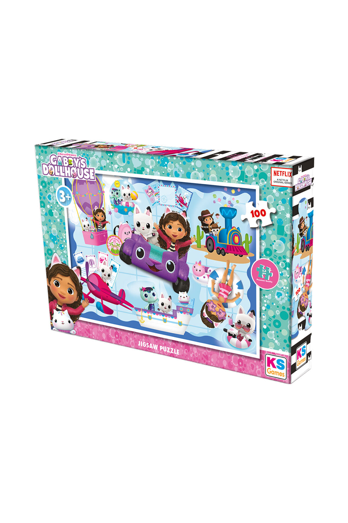KS Games Gabby Dollhouse 100 Parça Puzzle GB 714