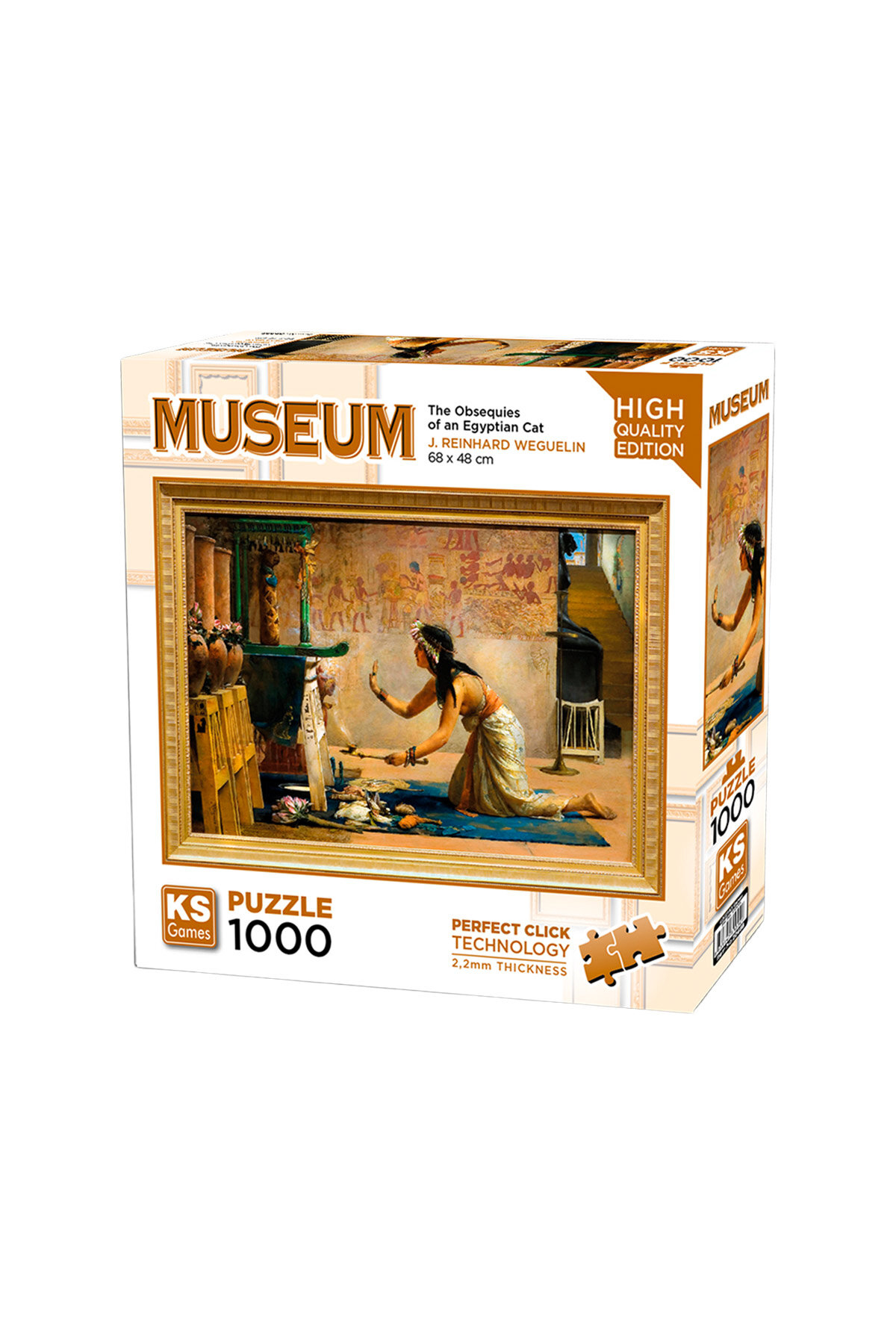 KS Puzzle The Obsequies of an Egyptian Cat 1000 Parça