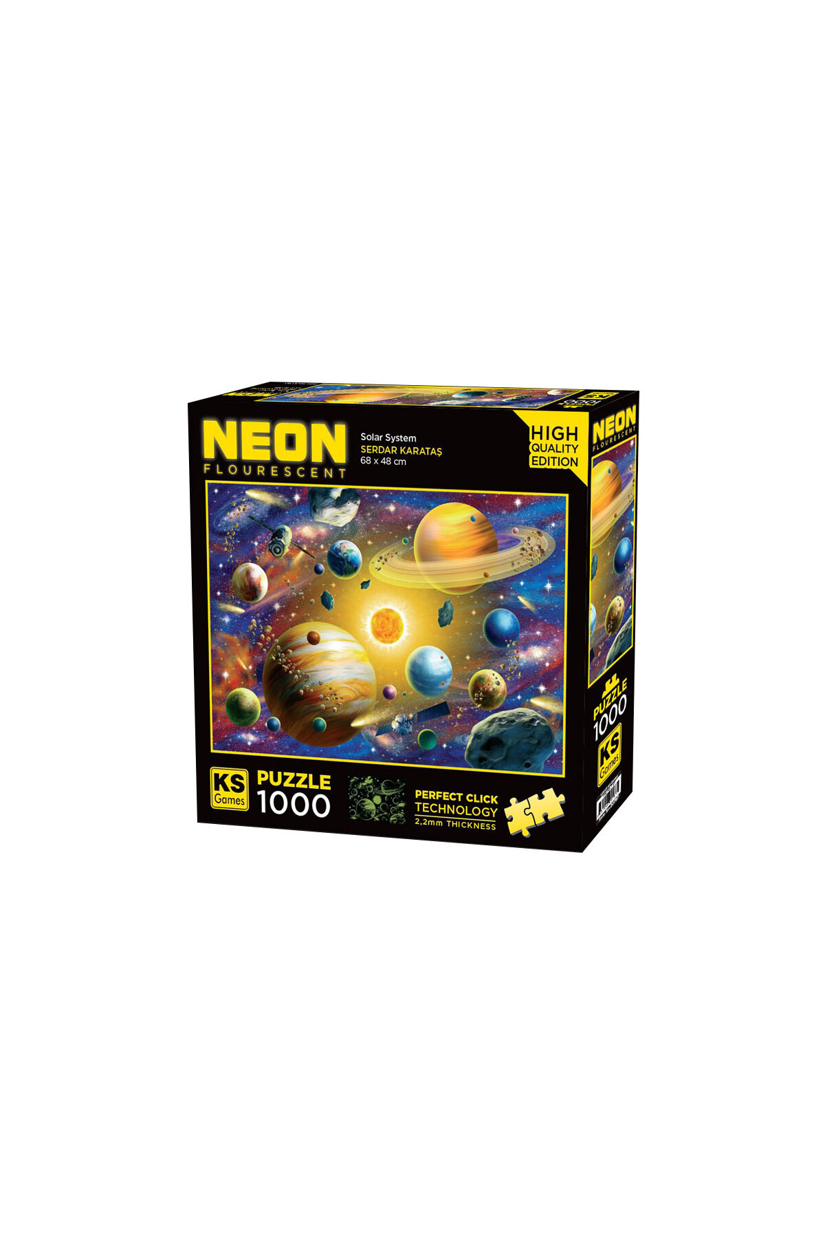 Solar System 1000 Parça Neon Puzzle
