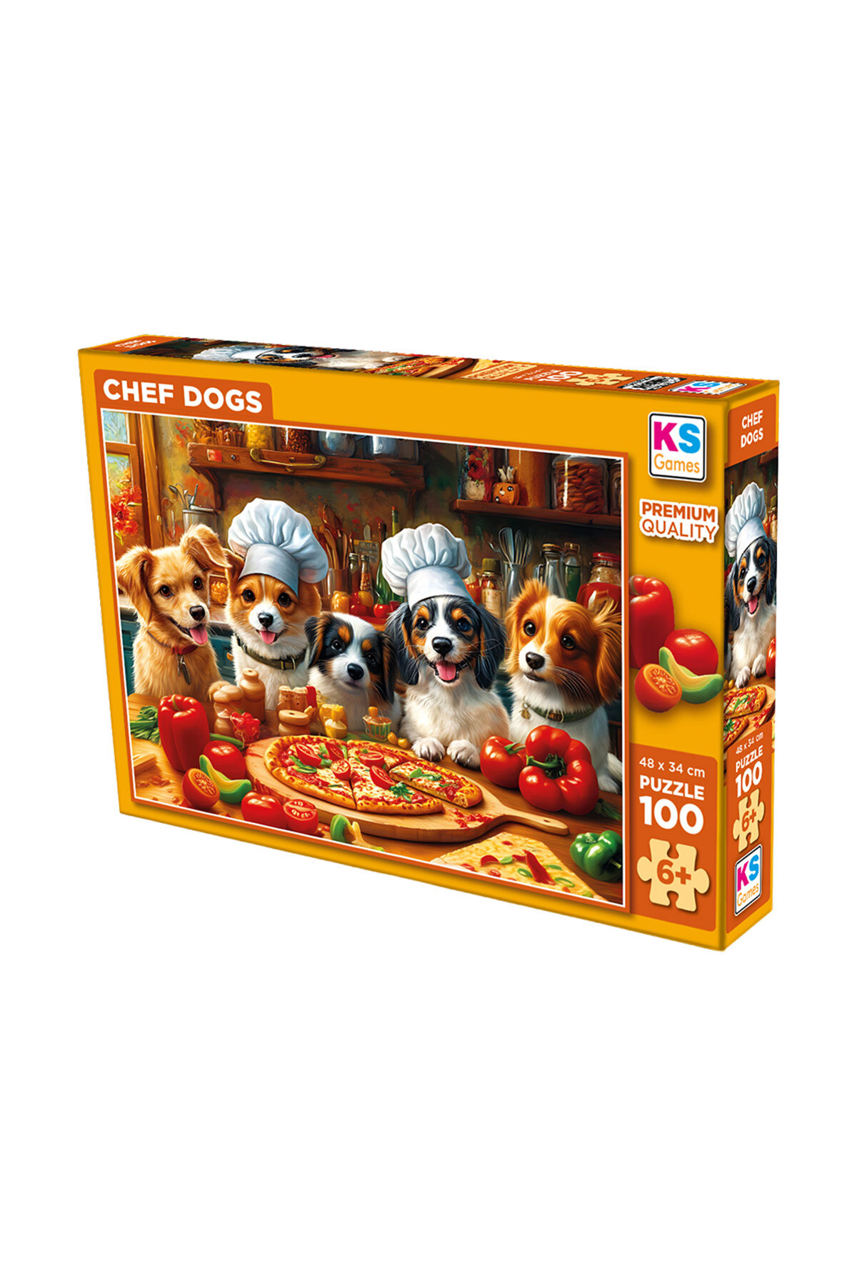 KS Games Chef Dogs Puzzle 100 Parça 31501