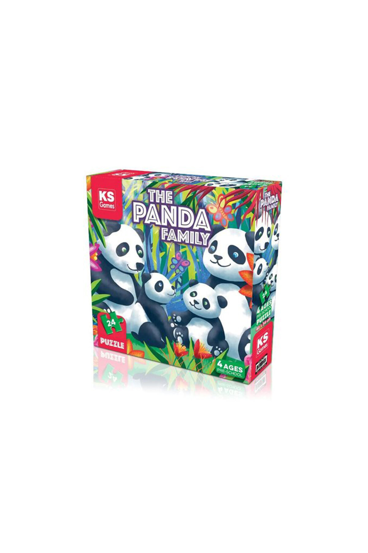 Ks Games Puzzle The Panda Family 24 Parça