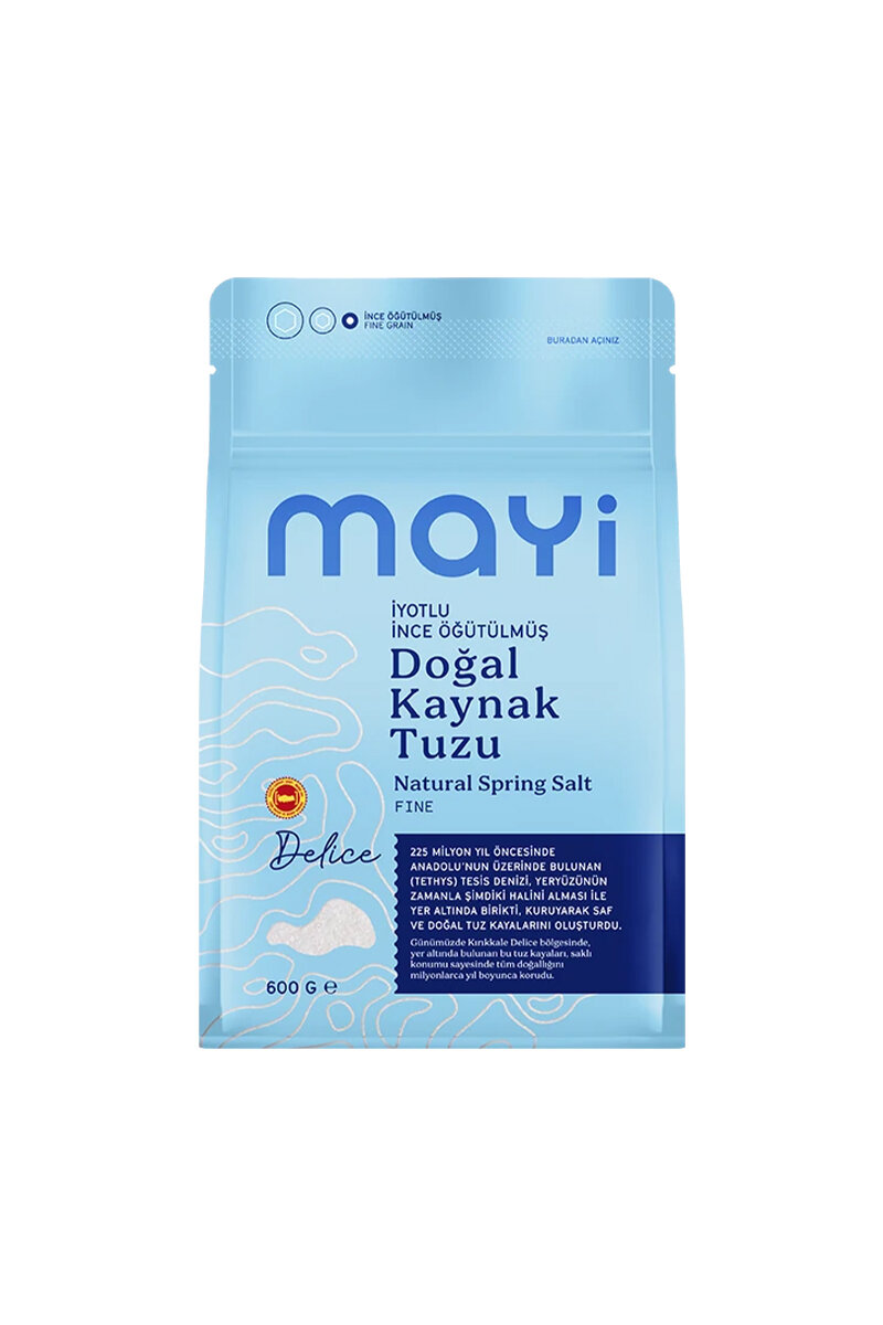 Mayi Öğütülmüş Sofra Tuzu 600 g (İyot İlaveli)