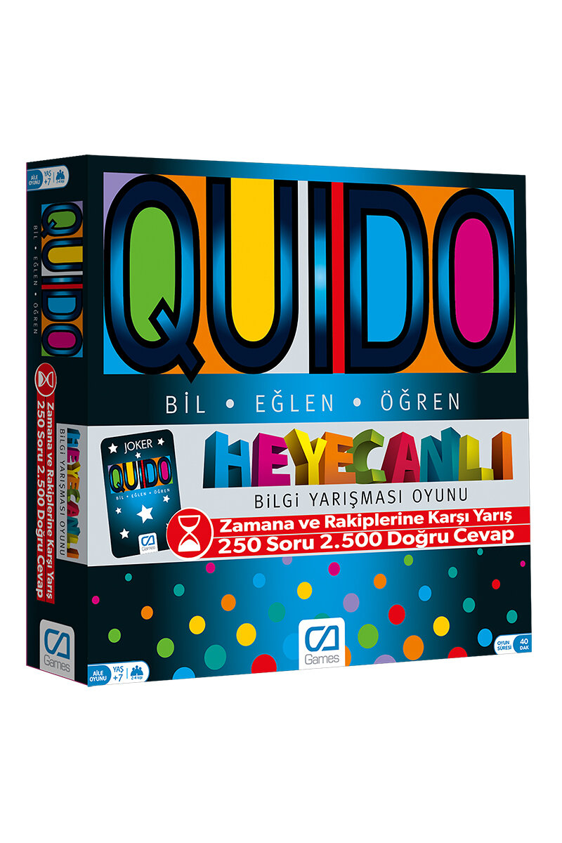 Eğitici-Quıdo Board Game CA5046