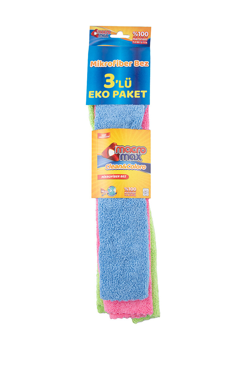 Macromax Mikrofiber Bez Eko 3'lü
