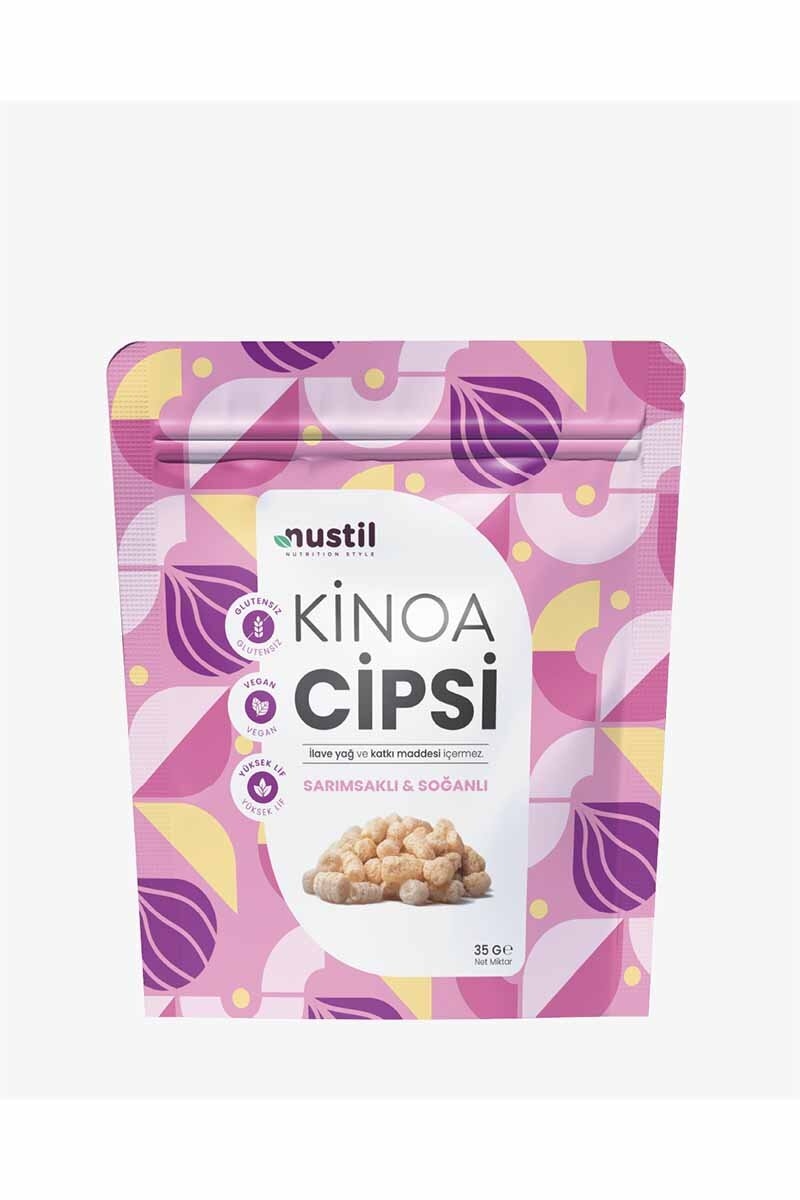 Nustil Glutensiz Sarımsaklı Soğanlı Kinoa Cipsi 35 g