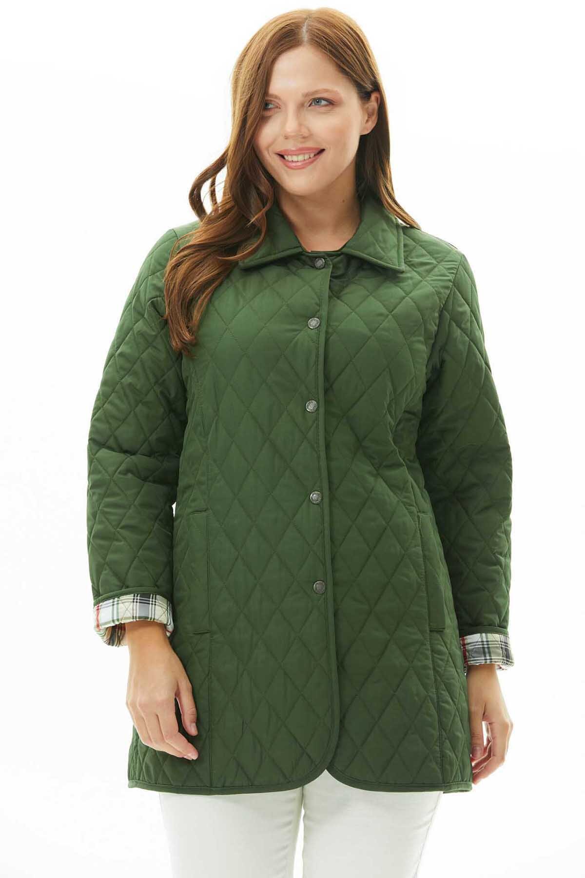 Selen Kadın Büyük Beden Mont 23KSL6059