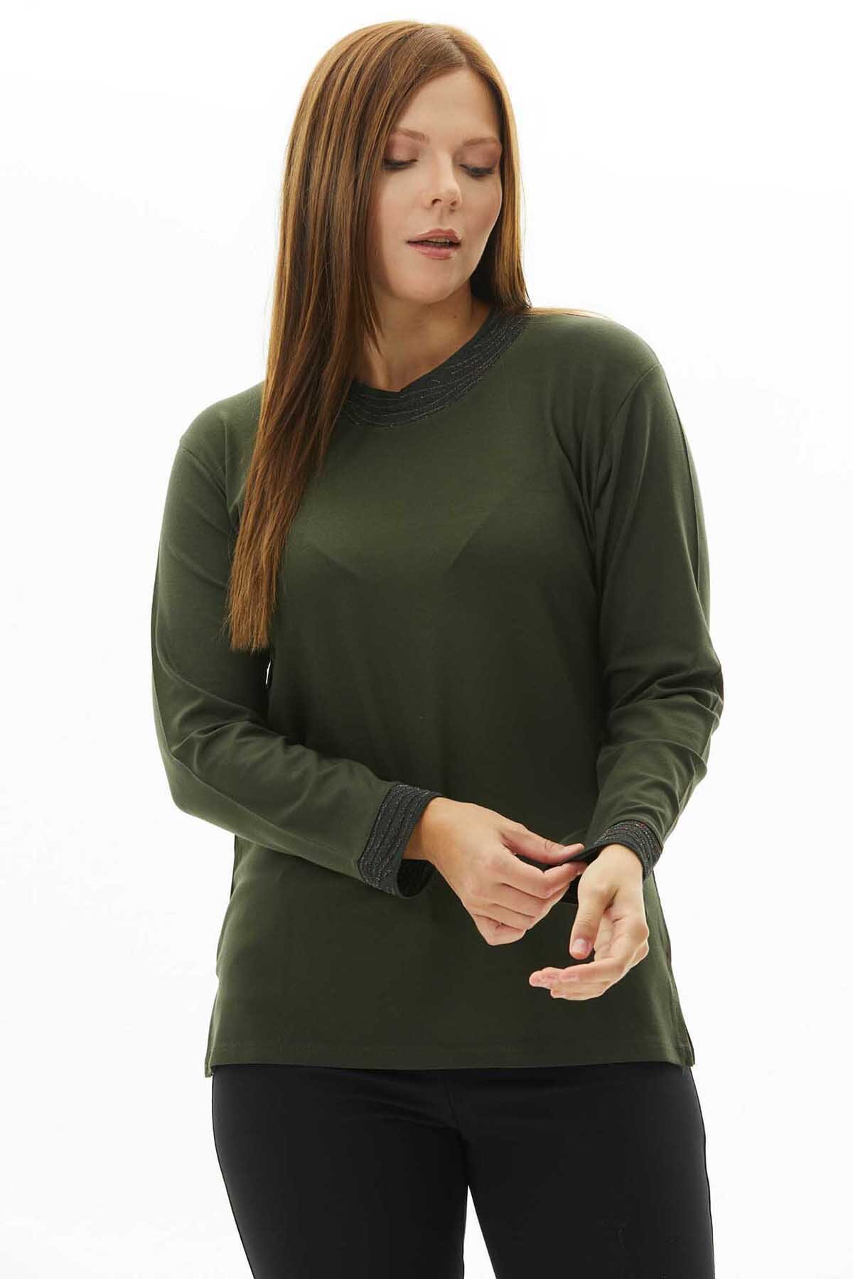 Selen Kadın Büyük Beden Bluz 23KSL8633