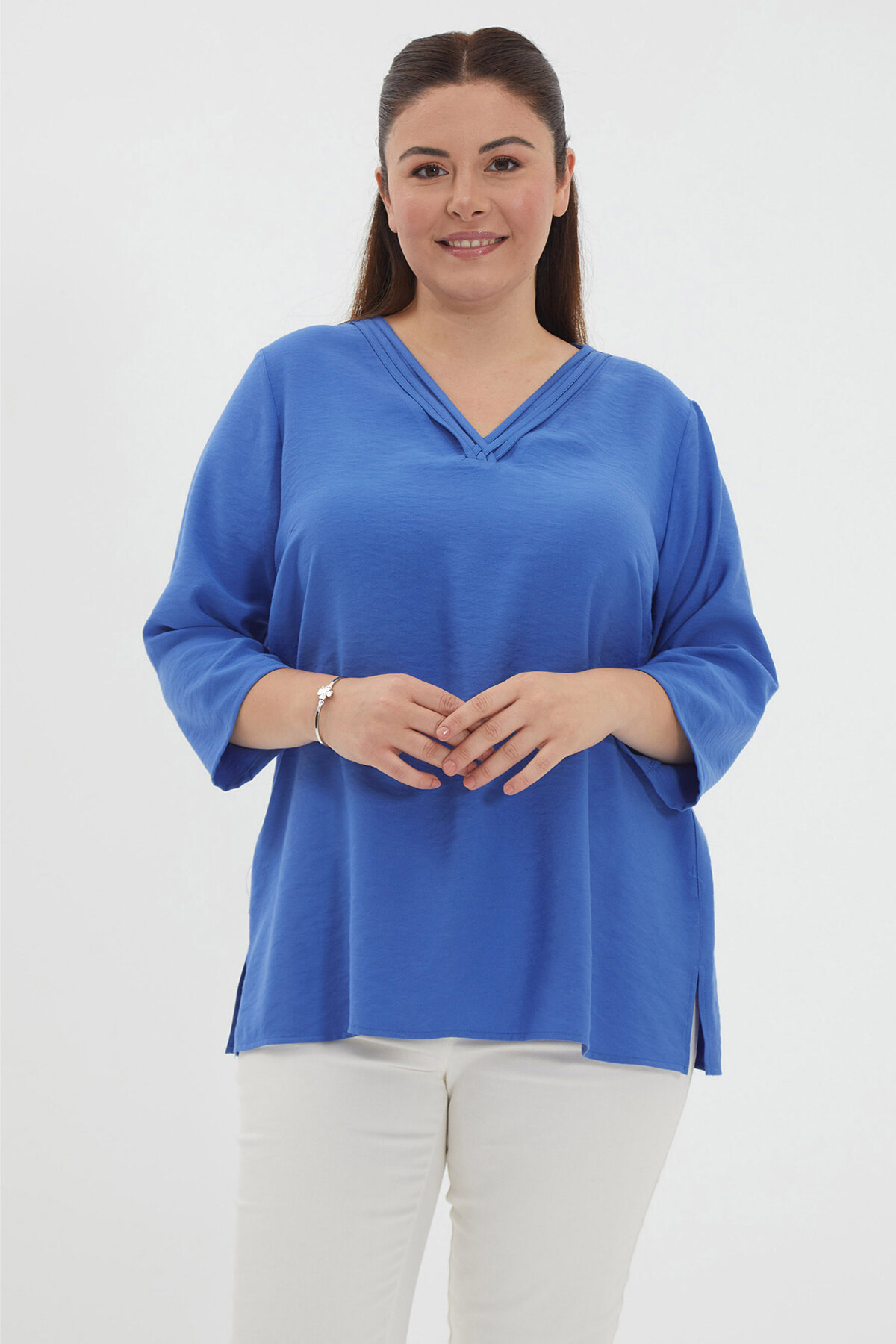 Selen Kadın Büyük Beden Bluz 24YSL8878