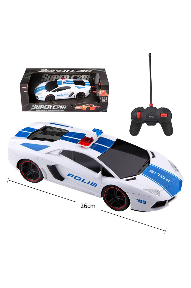 Uzaktan Kumandalı Polis Car 1/16 Ölçekli