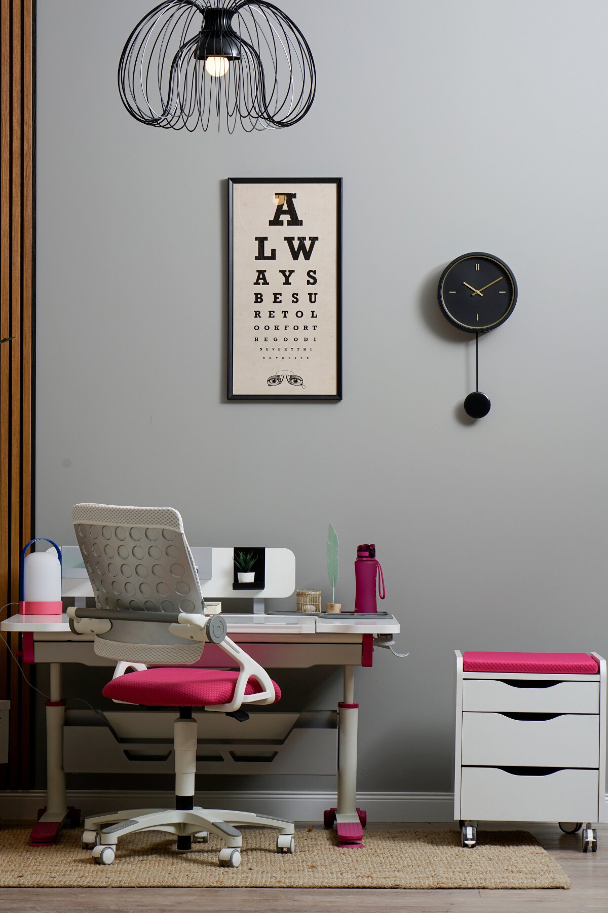 Creo Mobili Sirius Delux Çalışma Masası Fuşya Srdea