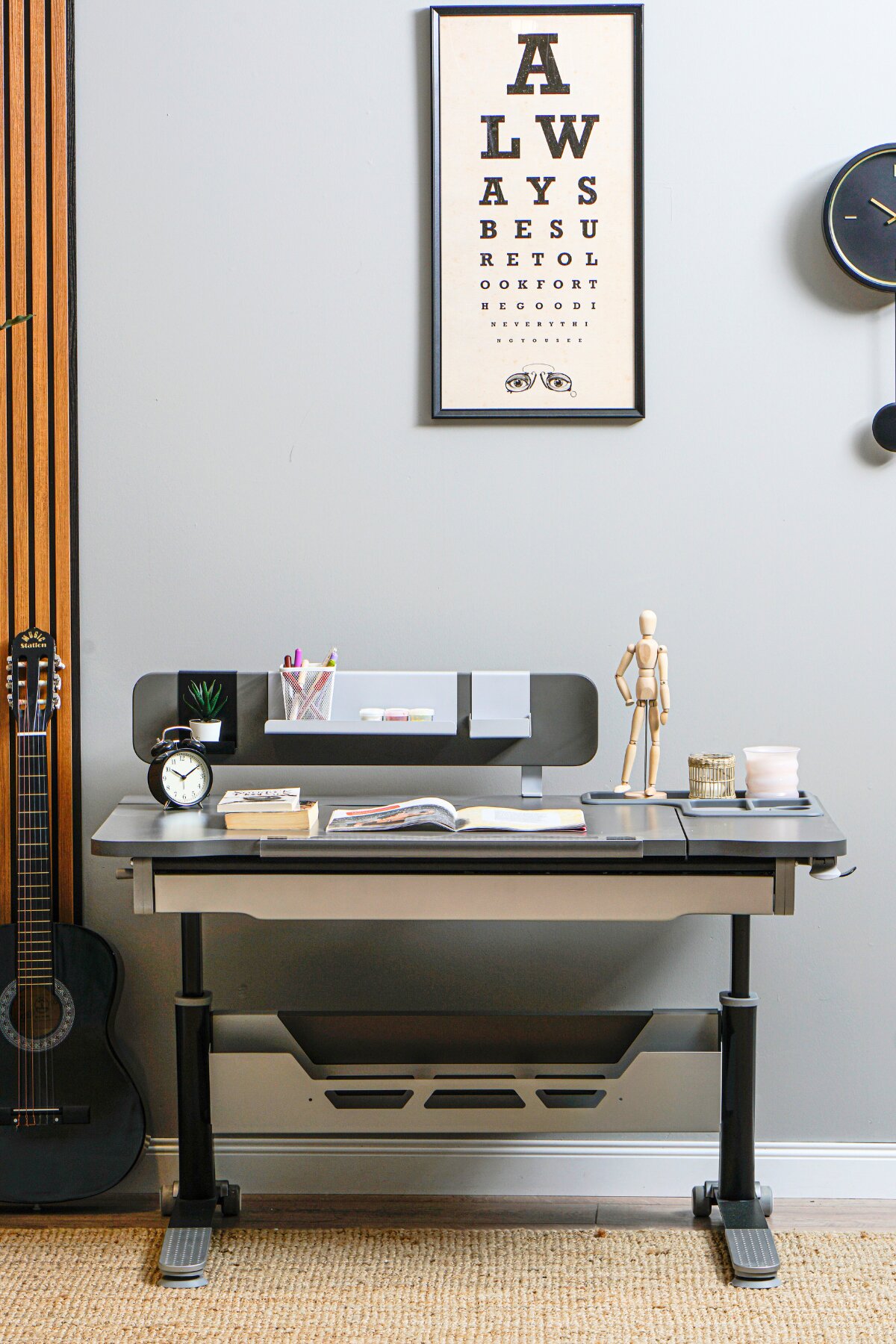 Creo Mobili Sirius Standart Çalışma Masası Antrasit Gri Srstd