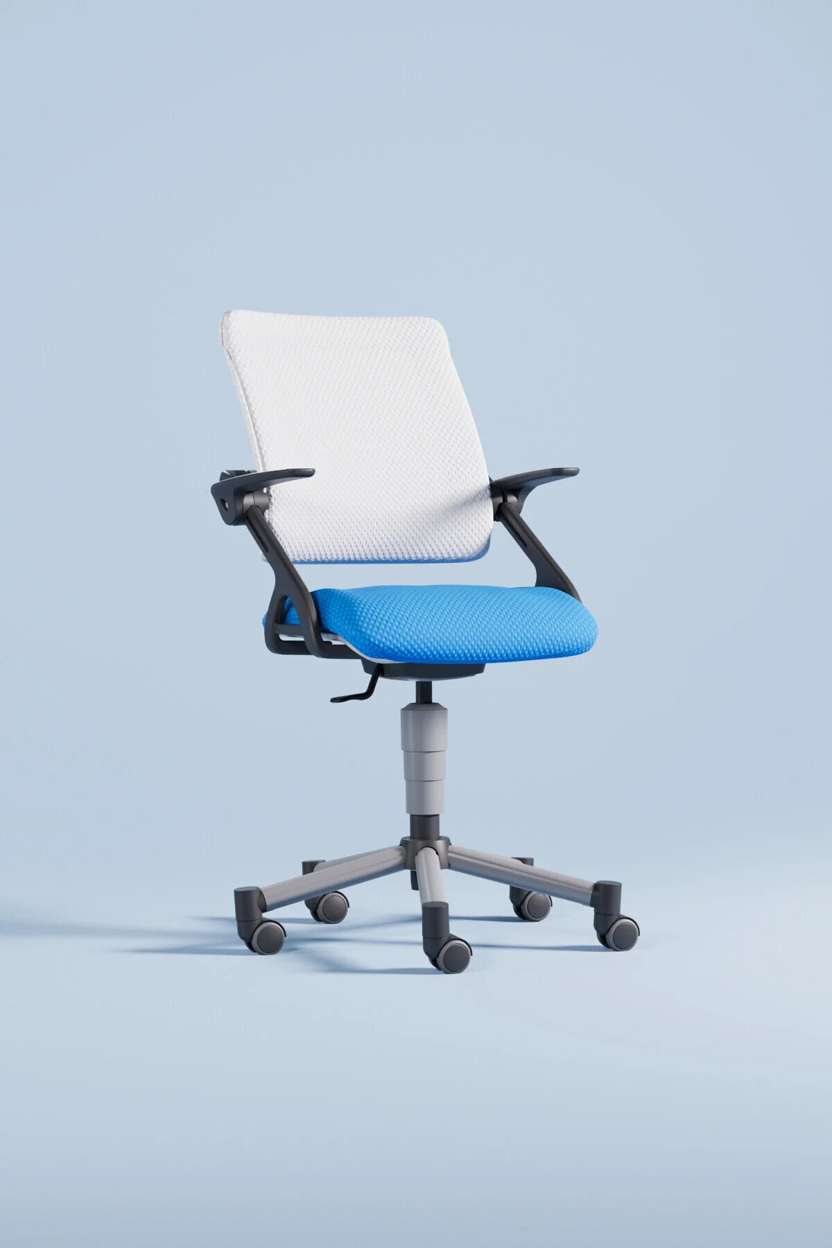 Creo Mobili Vega Plus Sandalye Mavi / Beyaz