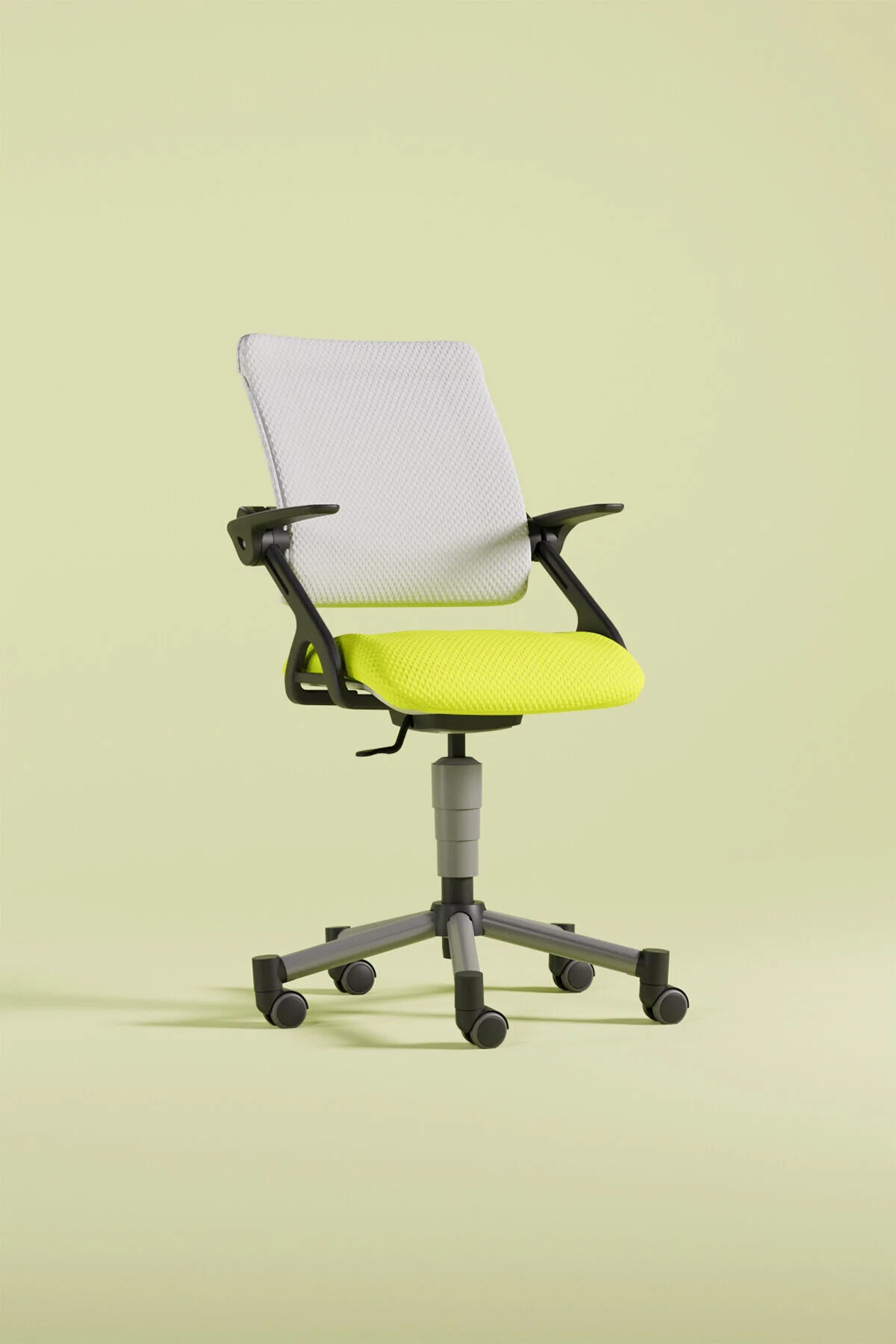 Creo Mobili Vega Plus Sandalye Sarı / Beyaz