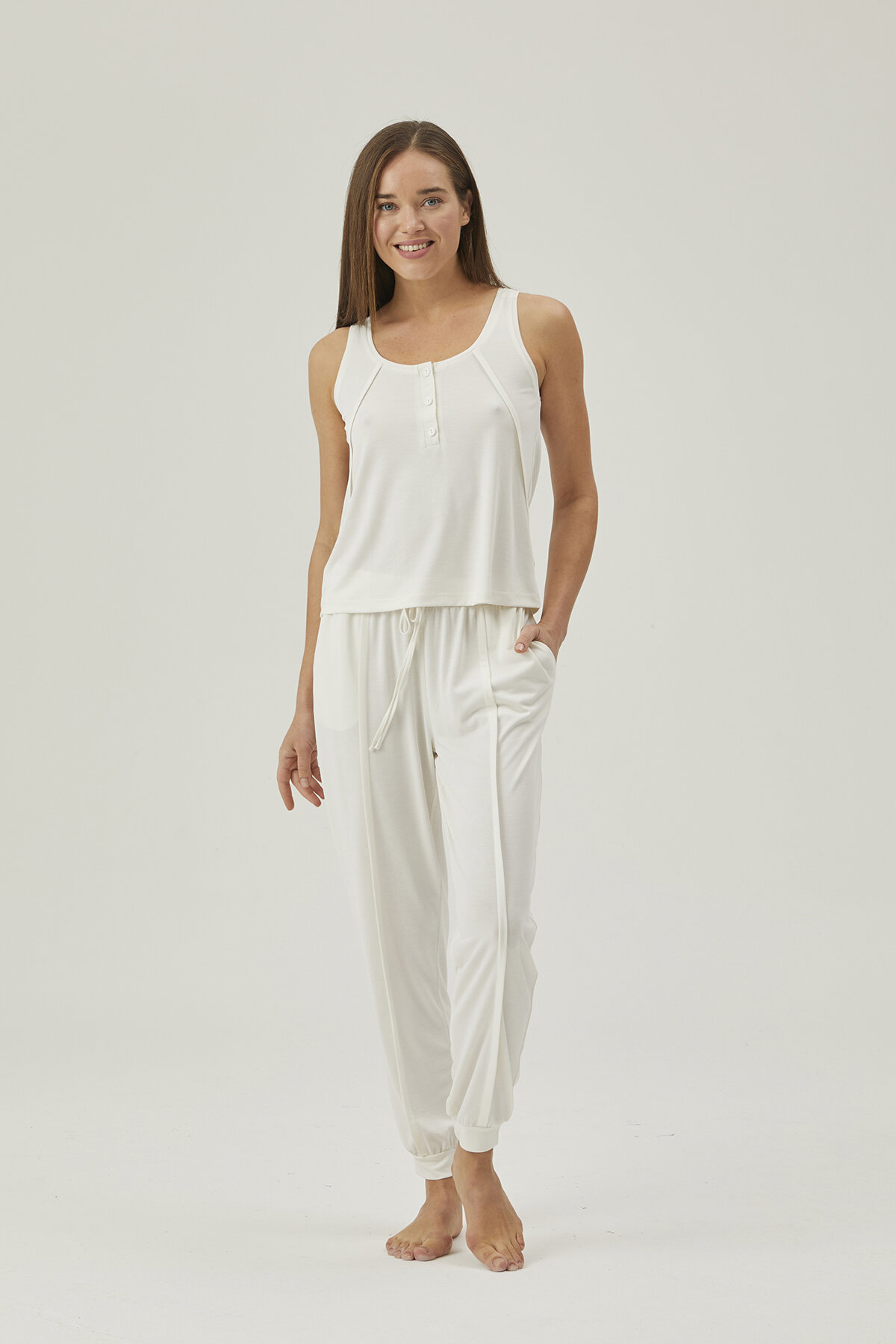 Pamuk&Pamuk Kadın Patlı Pantolonlu Eşofman Takımı W24638EKR