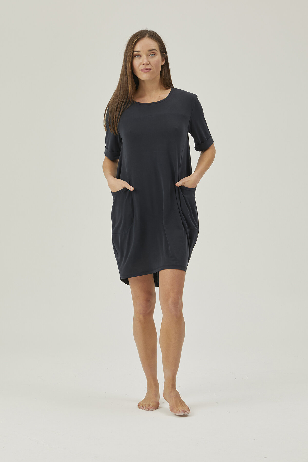 Pamuk&Pamuk Kadın Duble Kollu Cepli Gecelik W24647SYH