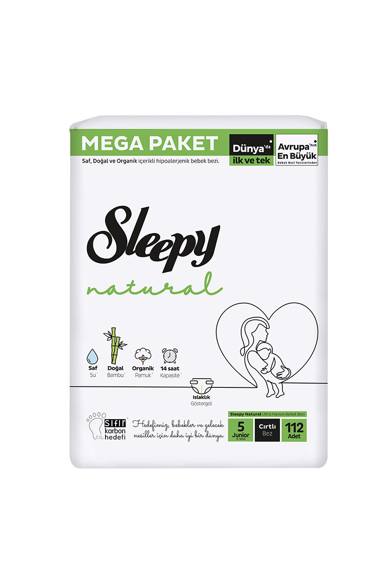 Sleepy Natural Mega Paket Junior (5) 11-18 kg 112 Adet