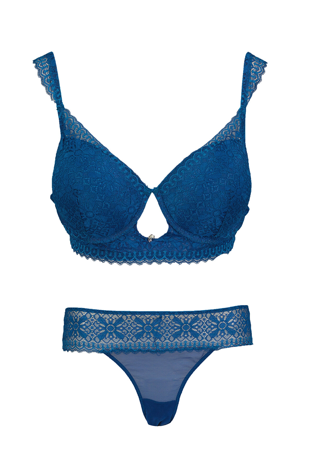 New Bra Kadın Desteksiz Sütyen Külot Takım 4006.K.MVI