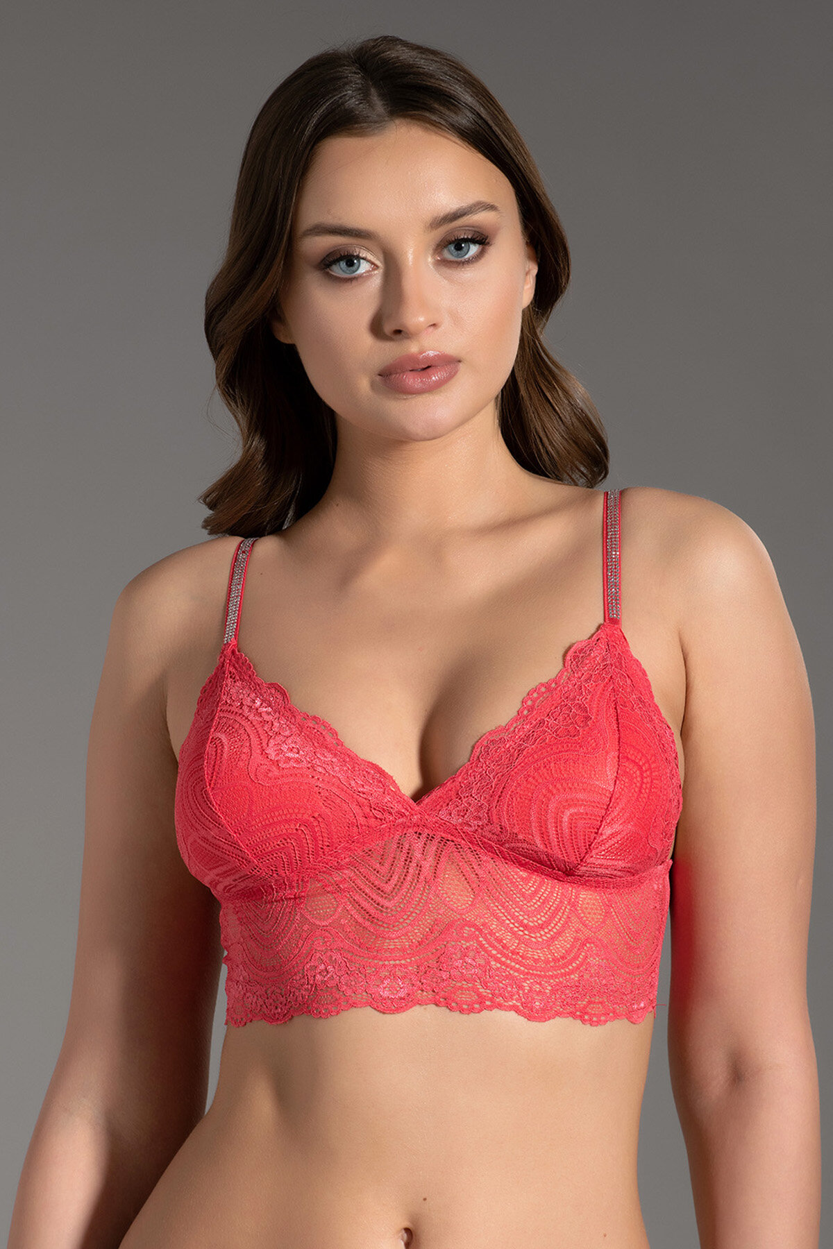 New Bra Kadın Desteksiz Bralet 9009.KRMZ