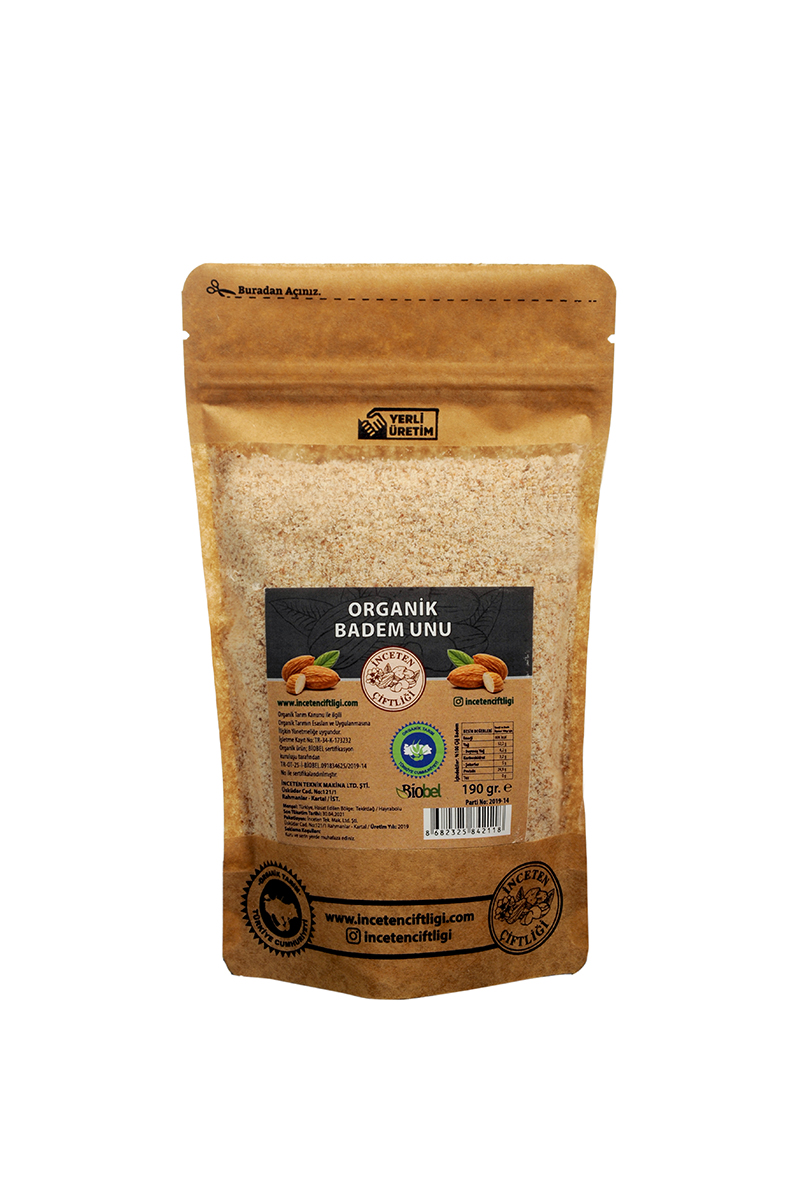 İnceten Organik Badem Unu 190 g