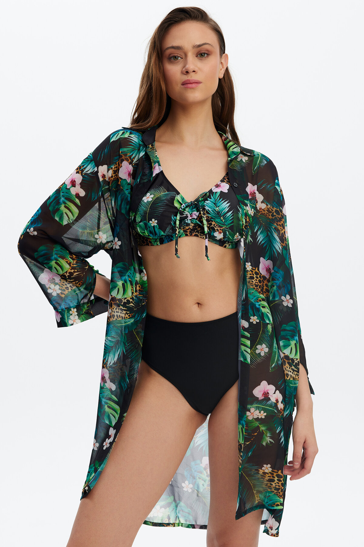 Louren Kadın Gömlek Pareo P5615YSL