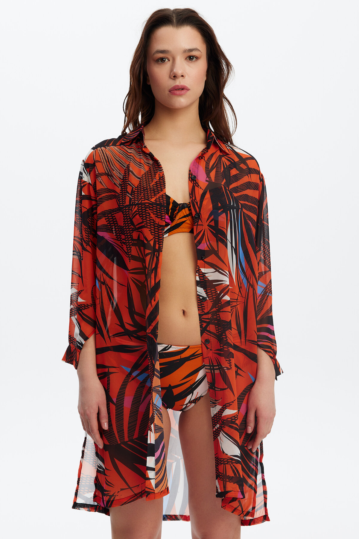 Louren Kadın Gömlek Pareo P5615TRNC