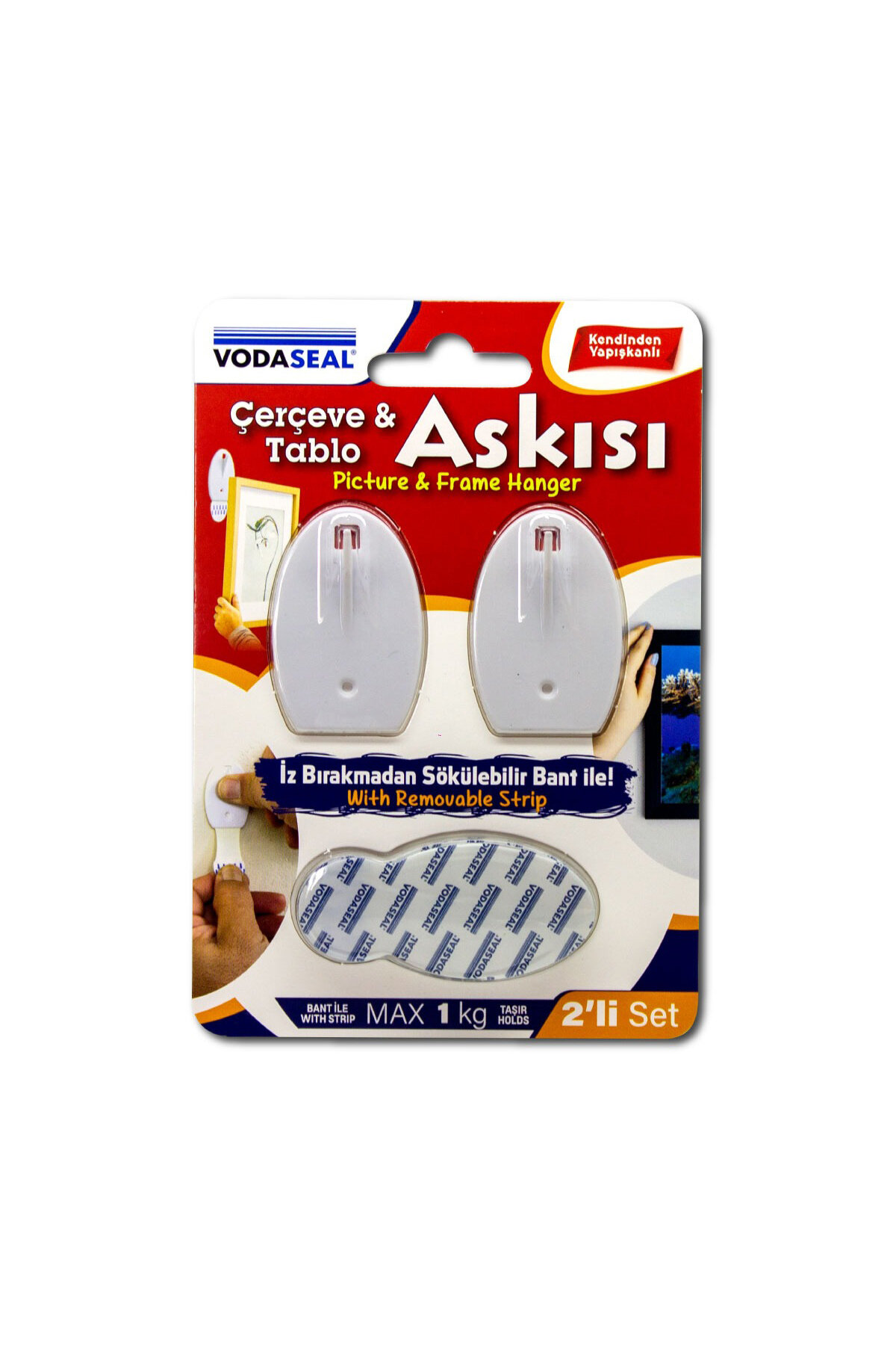 Vodaseal Çerçeve-Tablo Askısı 2 li Beyaz