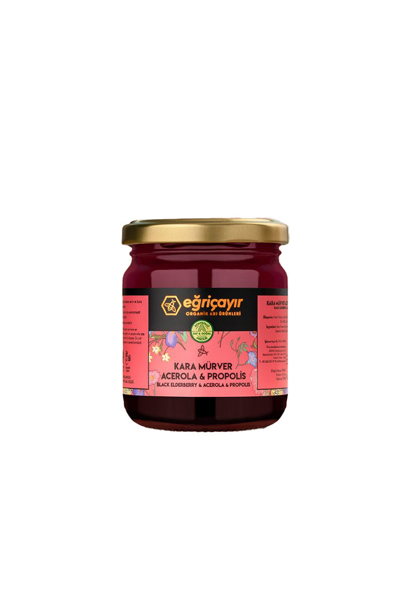 Eğriçayır Kara Mürver + Acerola+Propolis+Ham Bal 225 g