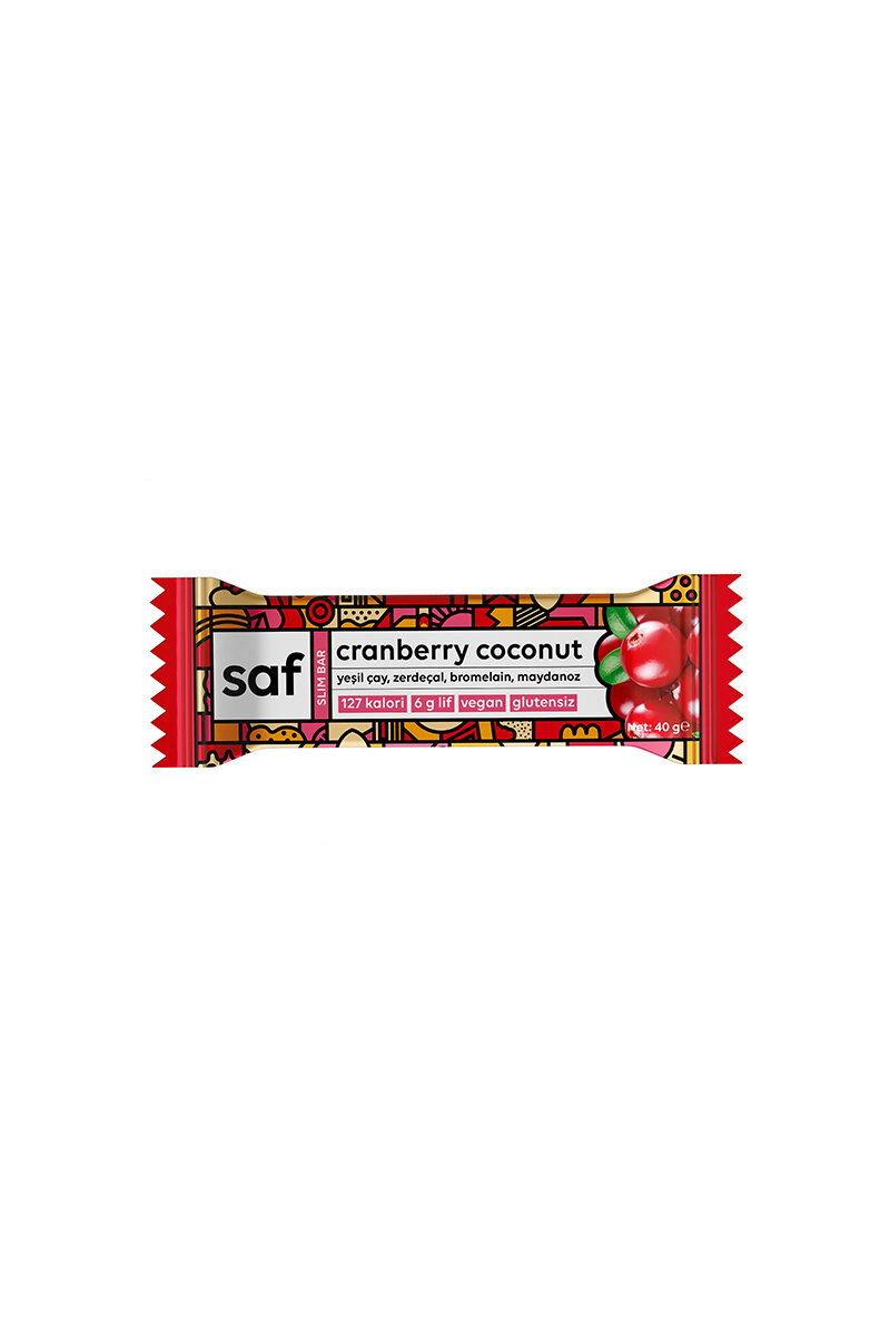 Saf Cranberry Coconut Slim Bar 40 g