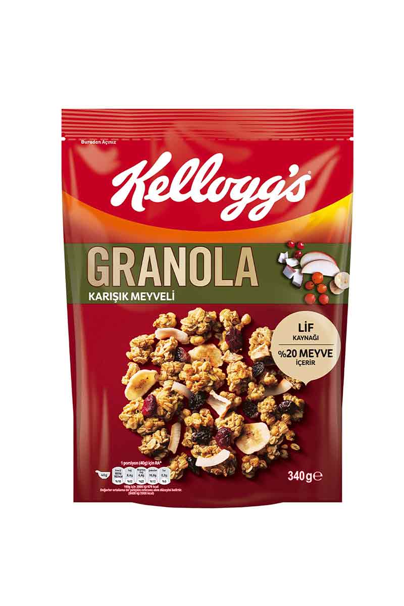 Ülker Kellogs Granola Karışık Meyveli 340 G