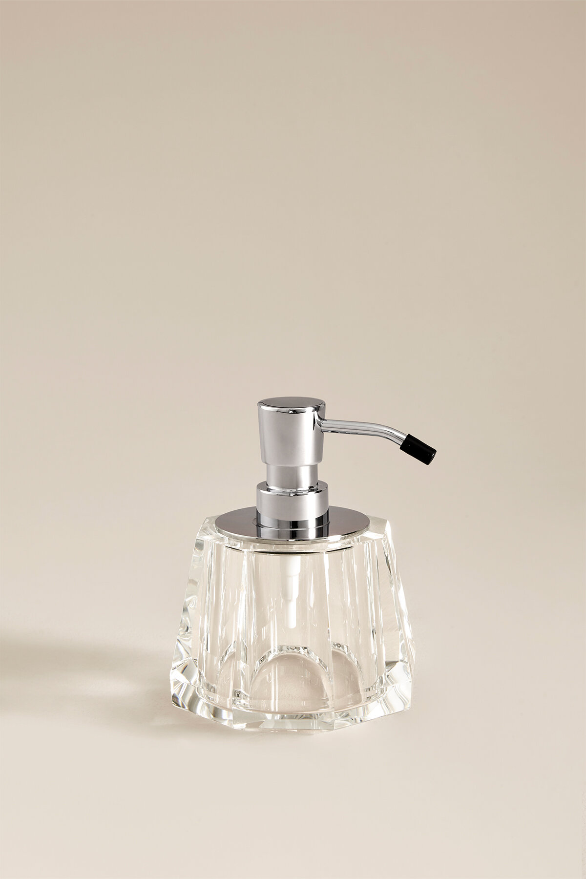 Cottons & Clouds Kristal Sıvı Sabunluk Krom Renk