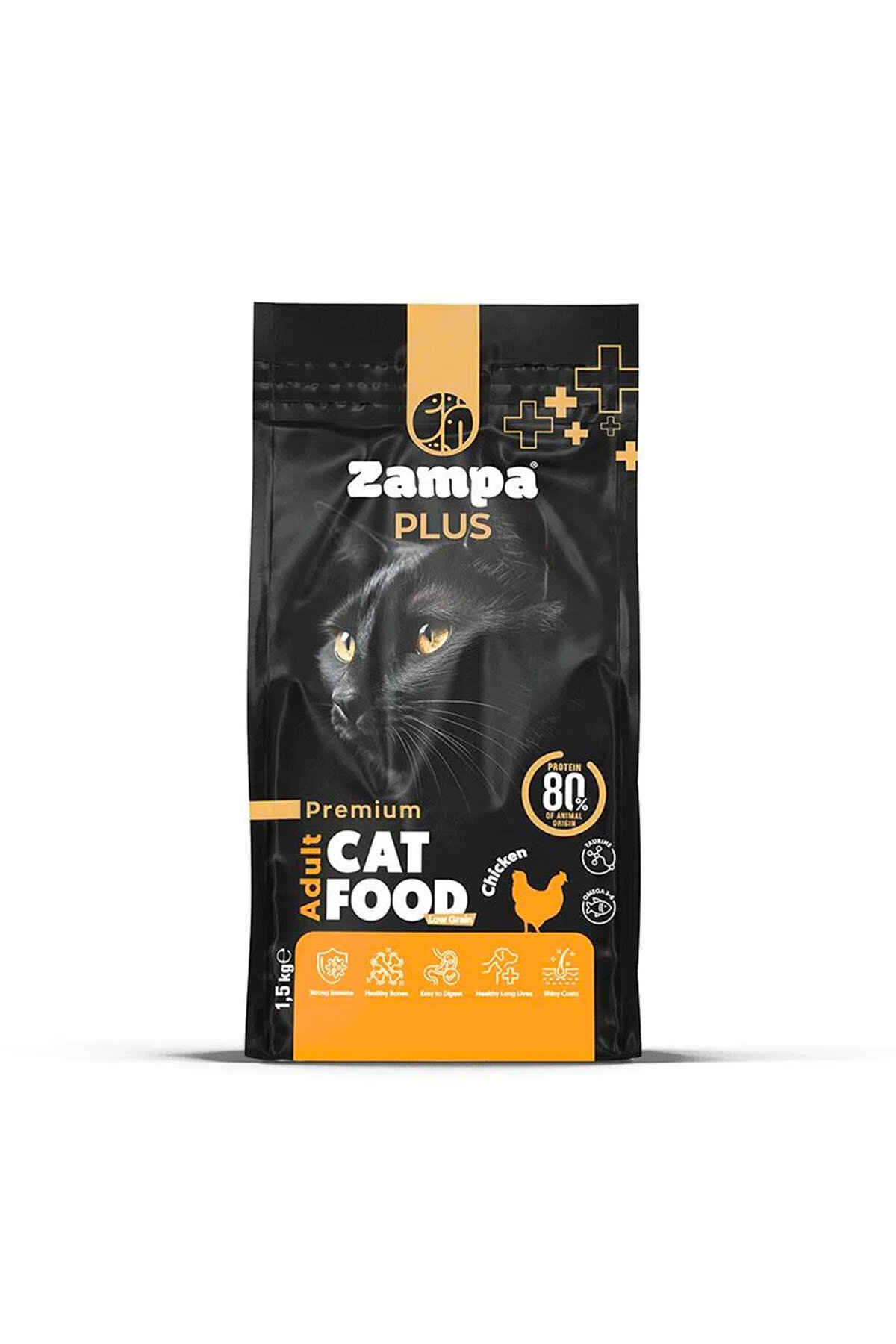ZAMPA PLUS Yetişkin Kediler için Tavuk Etli Premium Kuru Mama 1,5KG