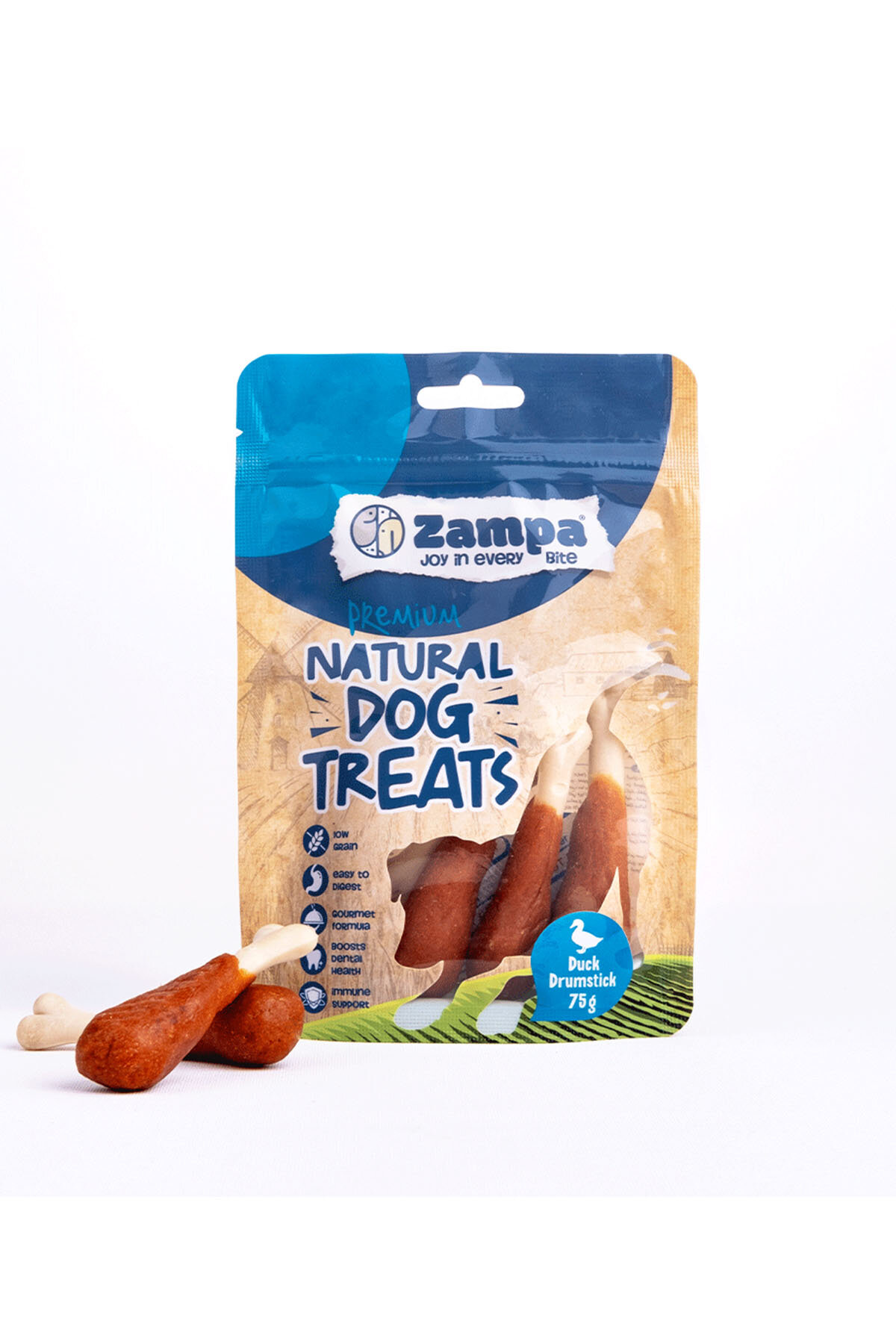 Zampa Köpek Ödül Maması, Ördek Etli But Ödülü - 75g