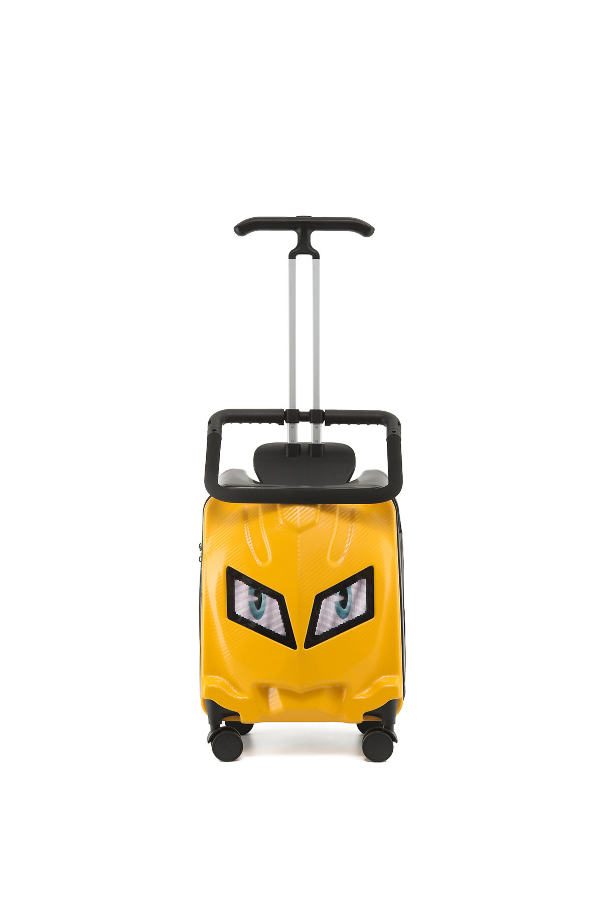 Zampago Ledli Binilebilir Çocuk Valizi – Kabin Boy KS-X3-Y Düşme Engelleyici