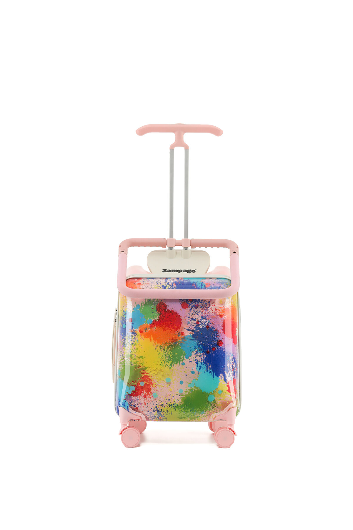 Zampago Binilebilir Çocuk Valizi – Kabin Boy Düşme Engelleyici KS-X1-P