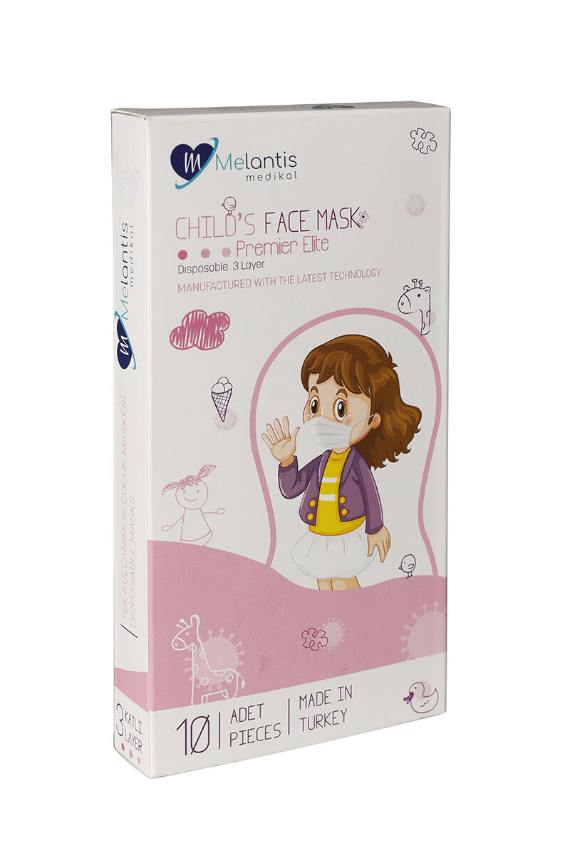Melatins Full Ultrasonik Maske 10lu Kız Çocuk