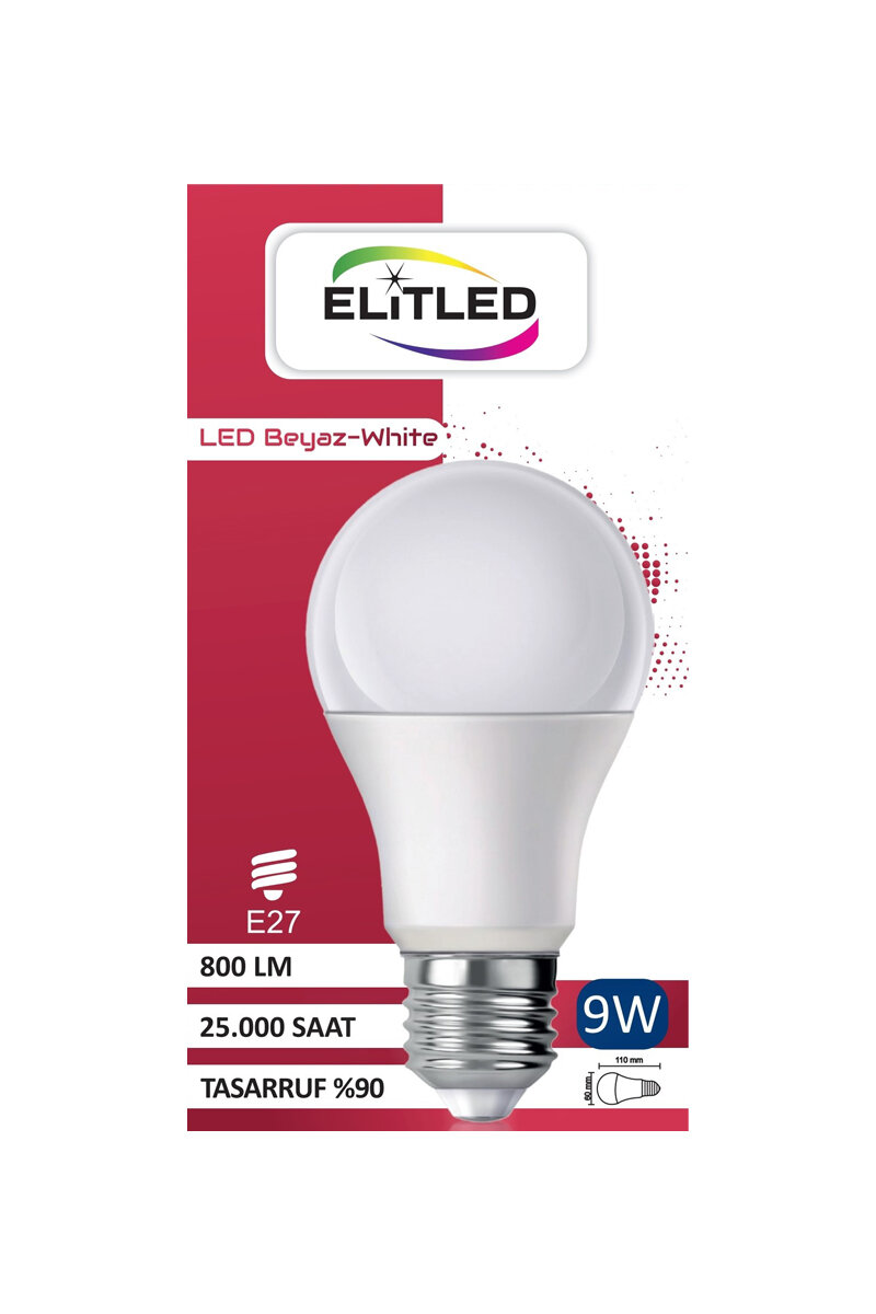Elitled Ampul 9w 800 Lümen