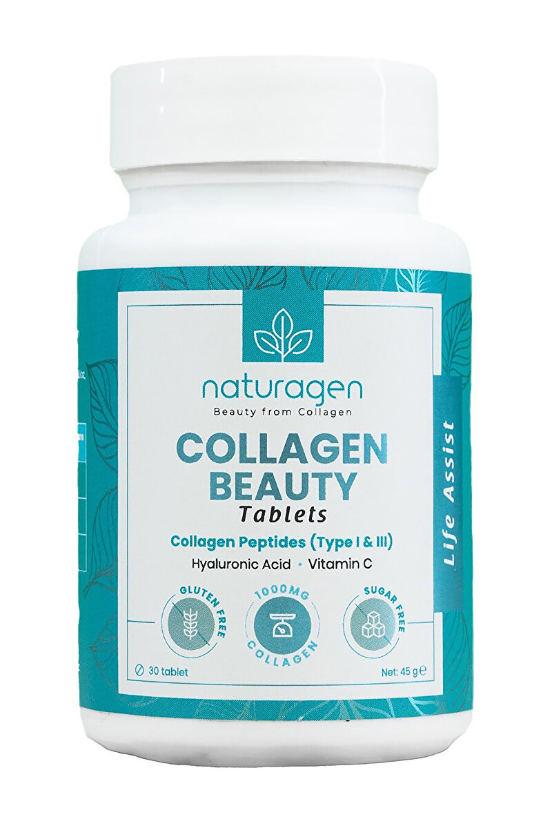Naturagen Kolajen Beauty 30 Tablet Tip 1&Tip 3 Hyaluronic Asit&Vitamin C